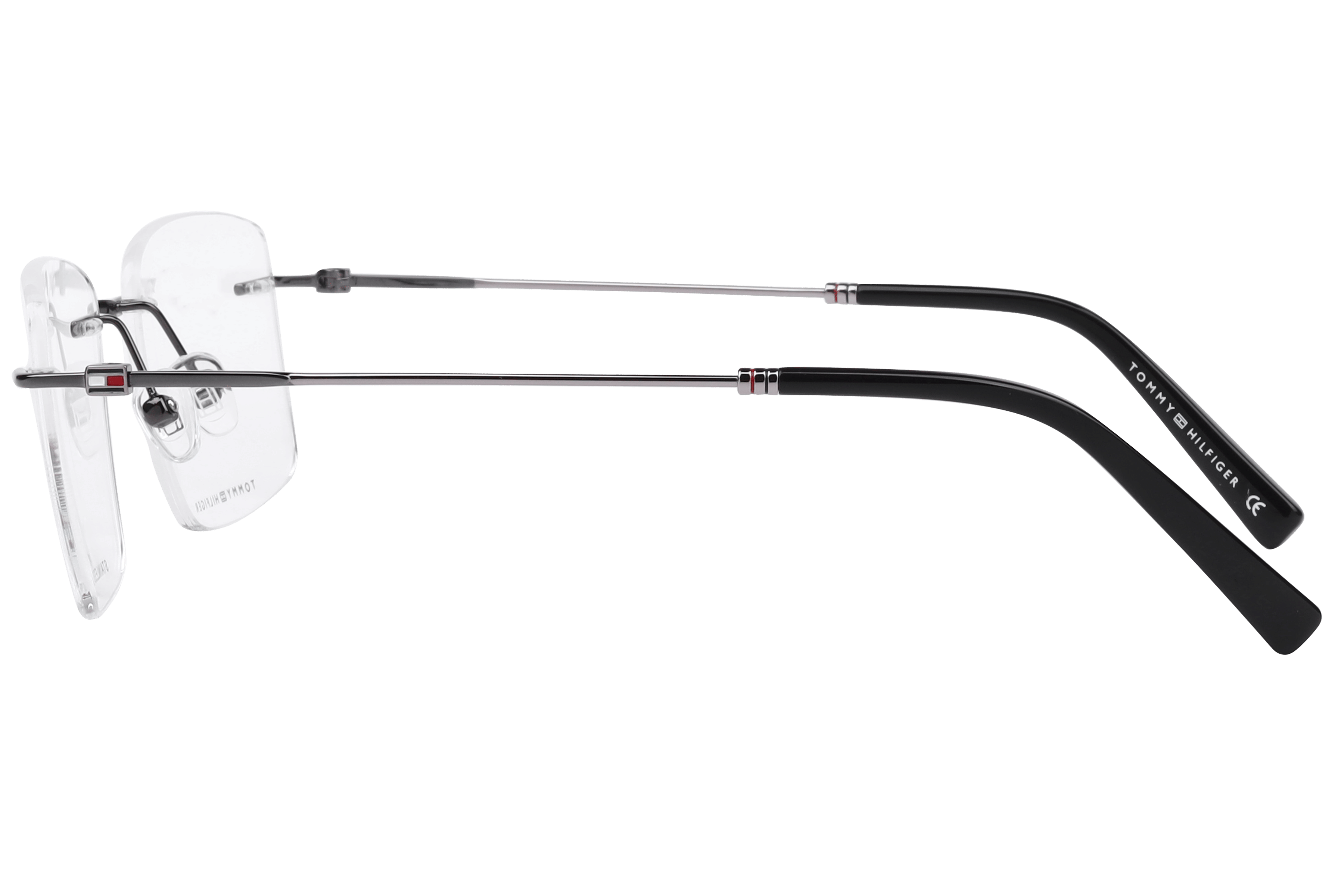 Tommy Hilfiger TH 5405 Frame Gun Metal Male RimLess Stainles Frame — Gun Metal frame — view 3