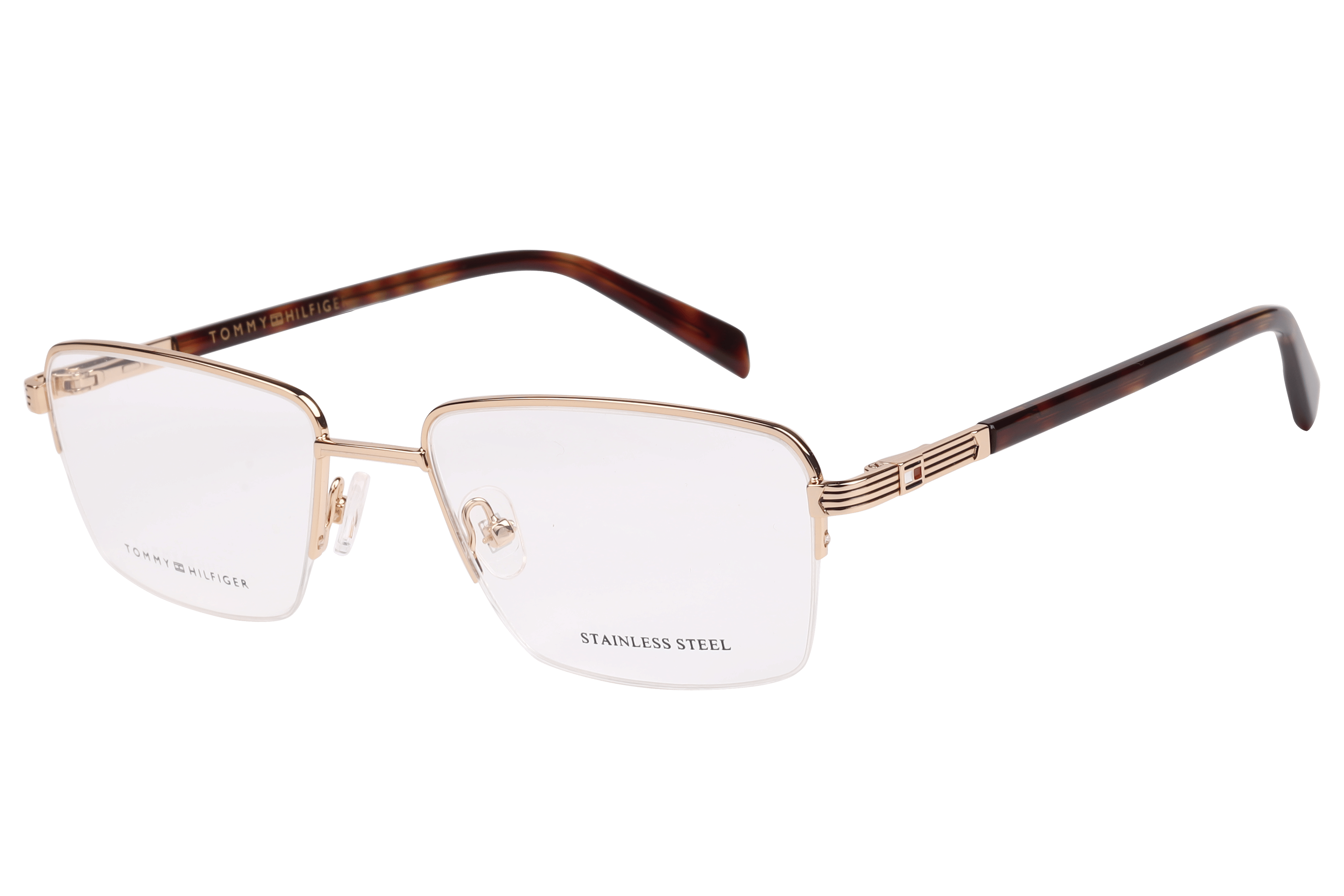 Tommy Hilfiger TH 6308 Frame Gold Male Supra Shell — Gold frame