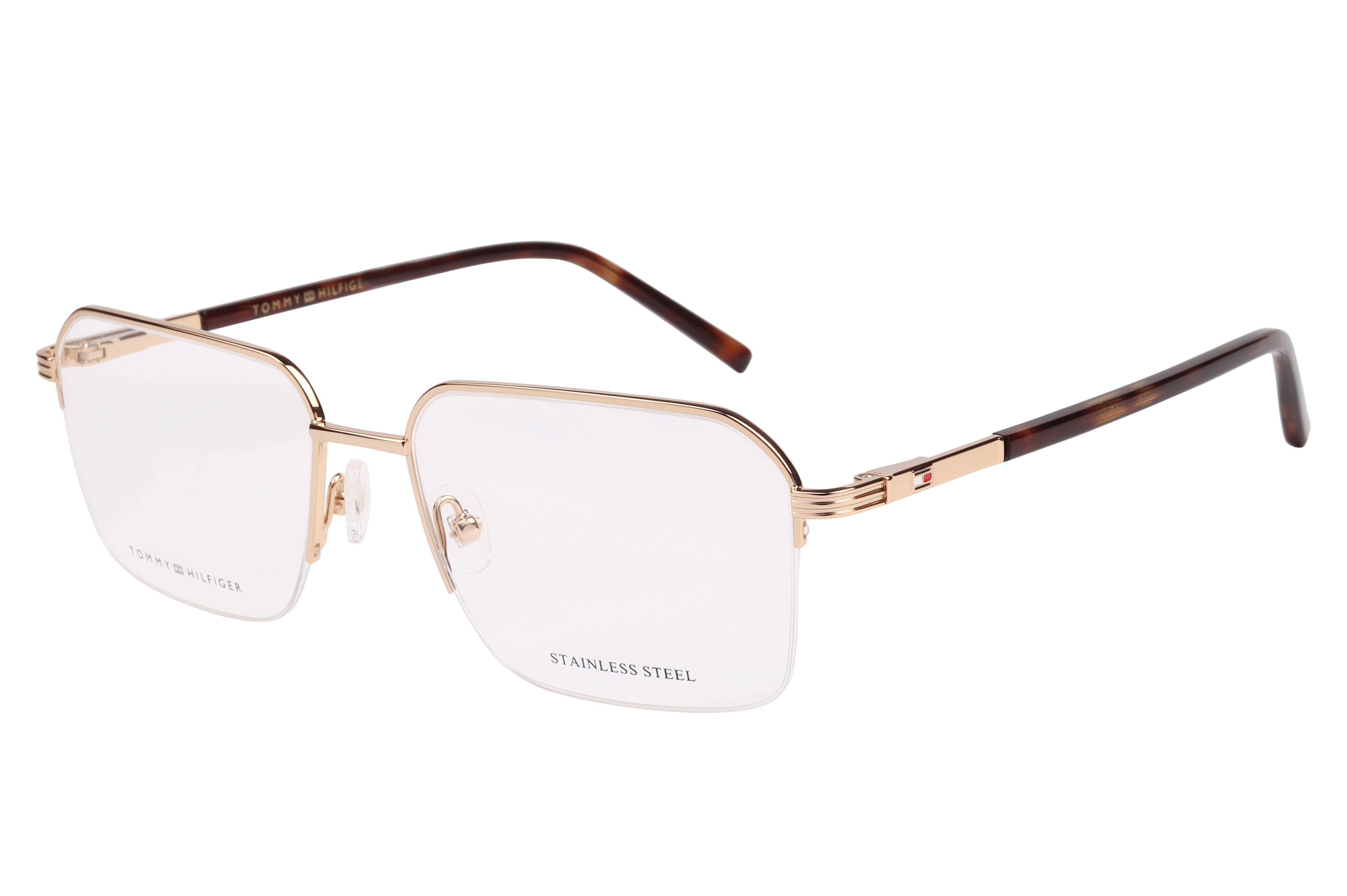 Tommy Hilfiger TH 6307 Frame Gold Male Supra Shell — Gold frame