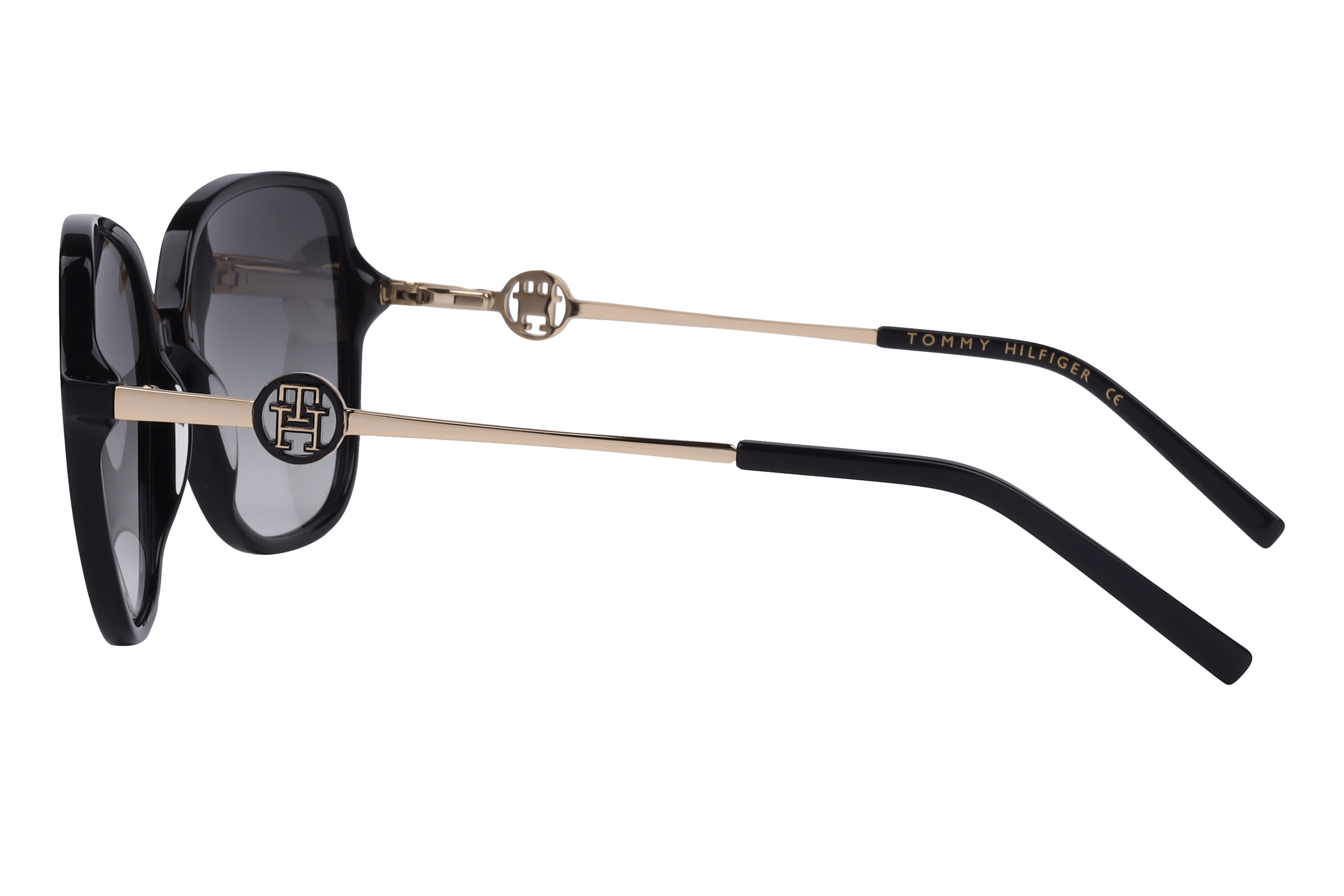 TOMMY HILFIGER TH 2635 C1 BKGDGD-35 TH 2635 Sunglass Black F Sunglass — view 3