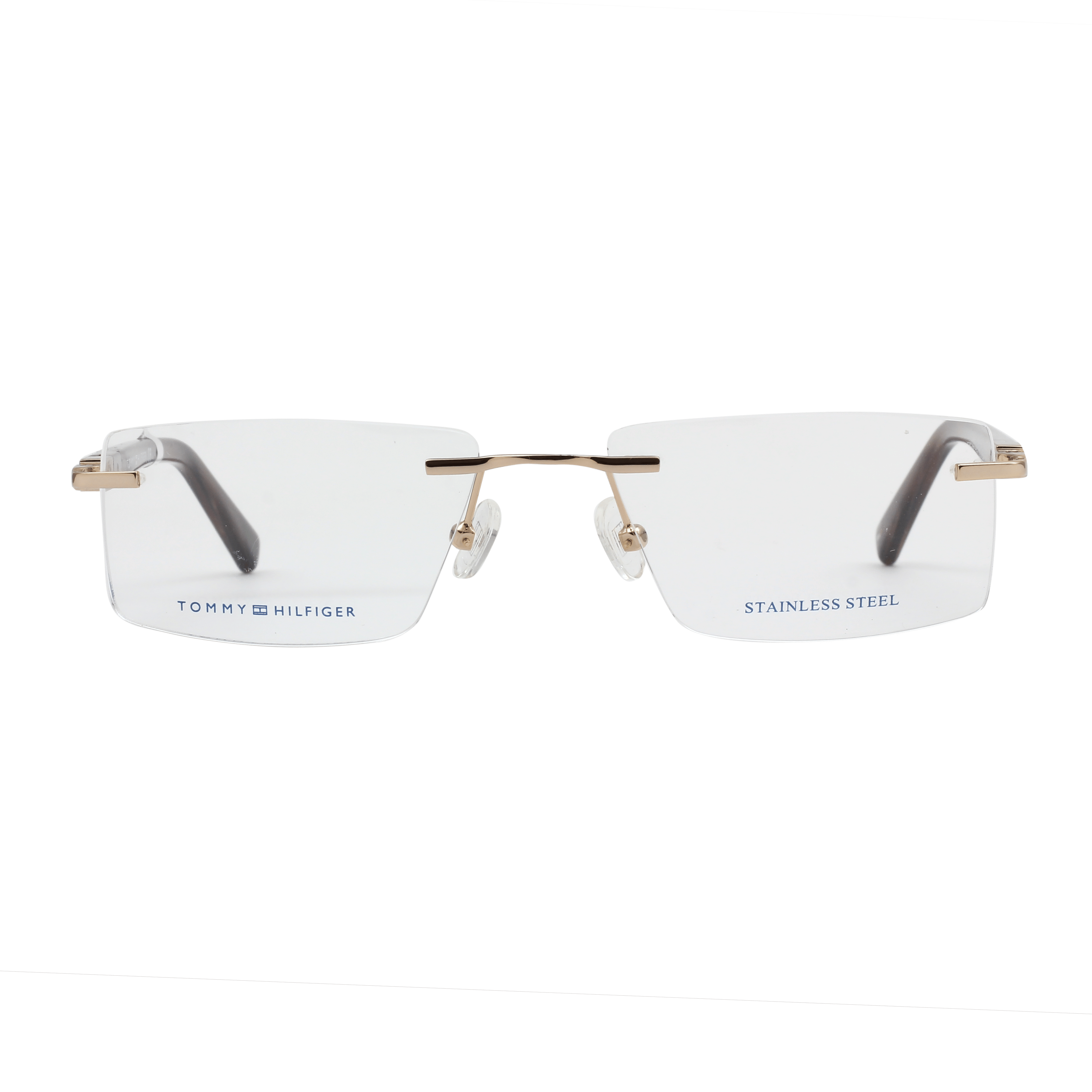 Tommy Hilfiger TH6195 Frame Gold Male RimLess Shell Frame — Gold frame — view 2