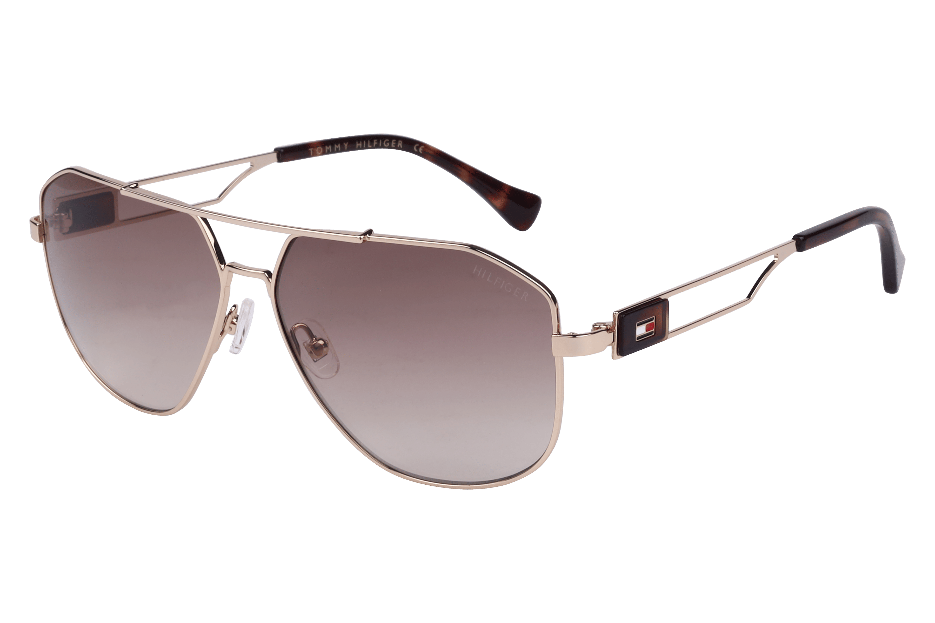 Tommy Hilfiger TH 2646 Sunglass Gold Male Full Metal — Gold frame