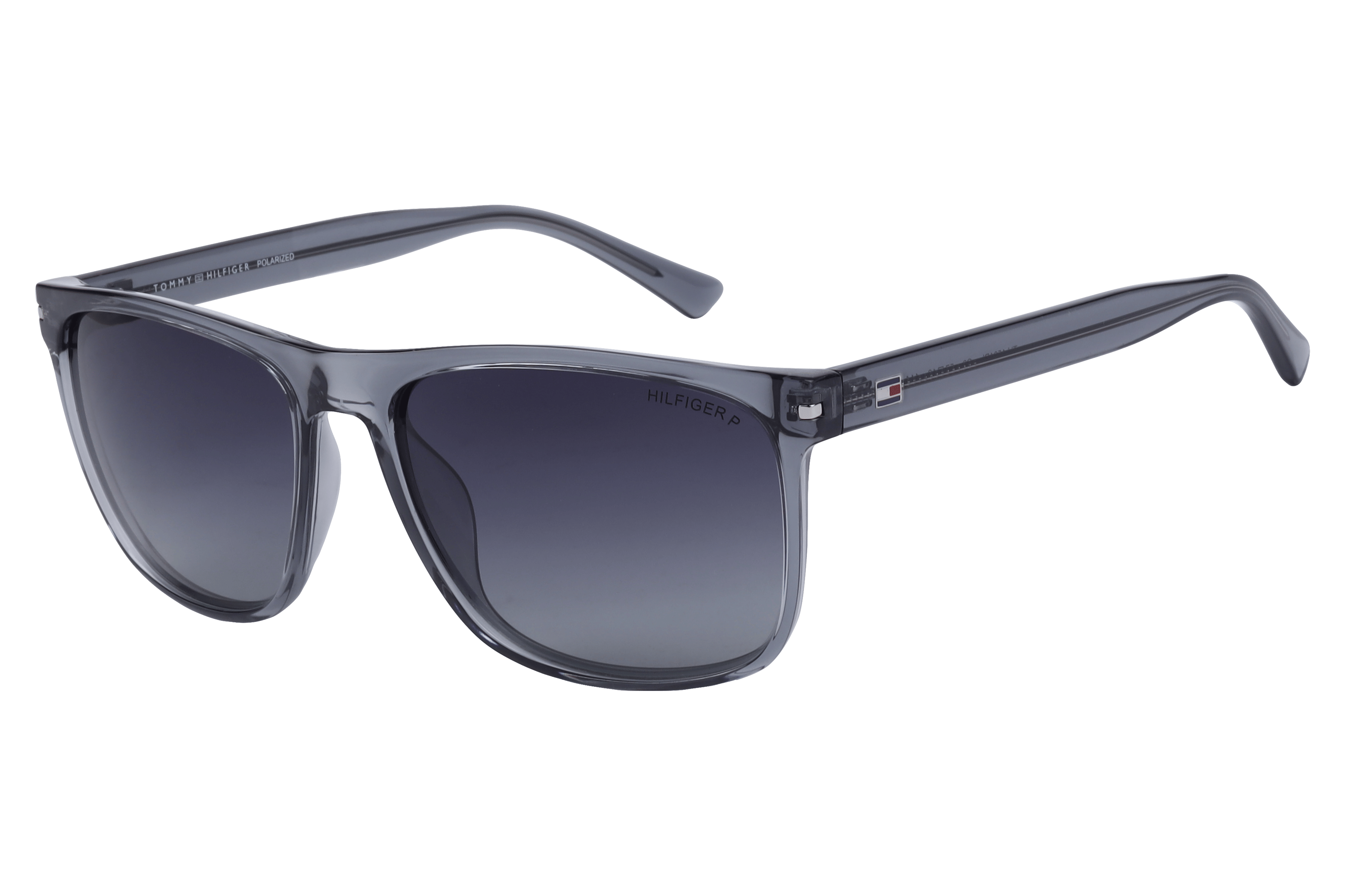 Tommy Hilfiger TH 1581PL Sunglass Transparent Grey Male Full — Transparent Grey frame