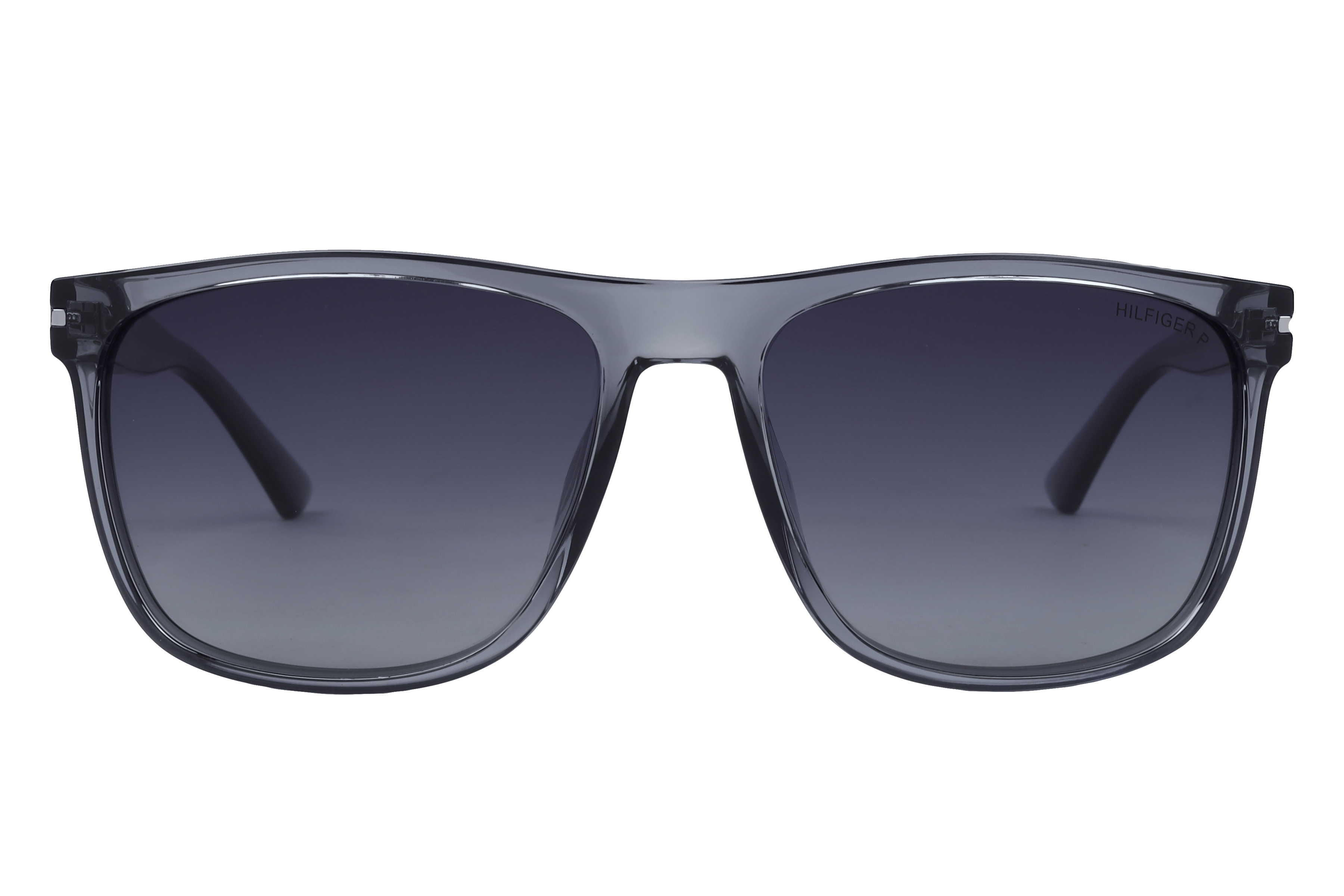 Tommy Hilfiger TH 1581PL Sunglass Transparent Grey Male Full Sunglass — Transparent Grey frame — view 2