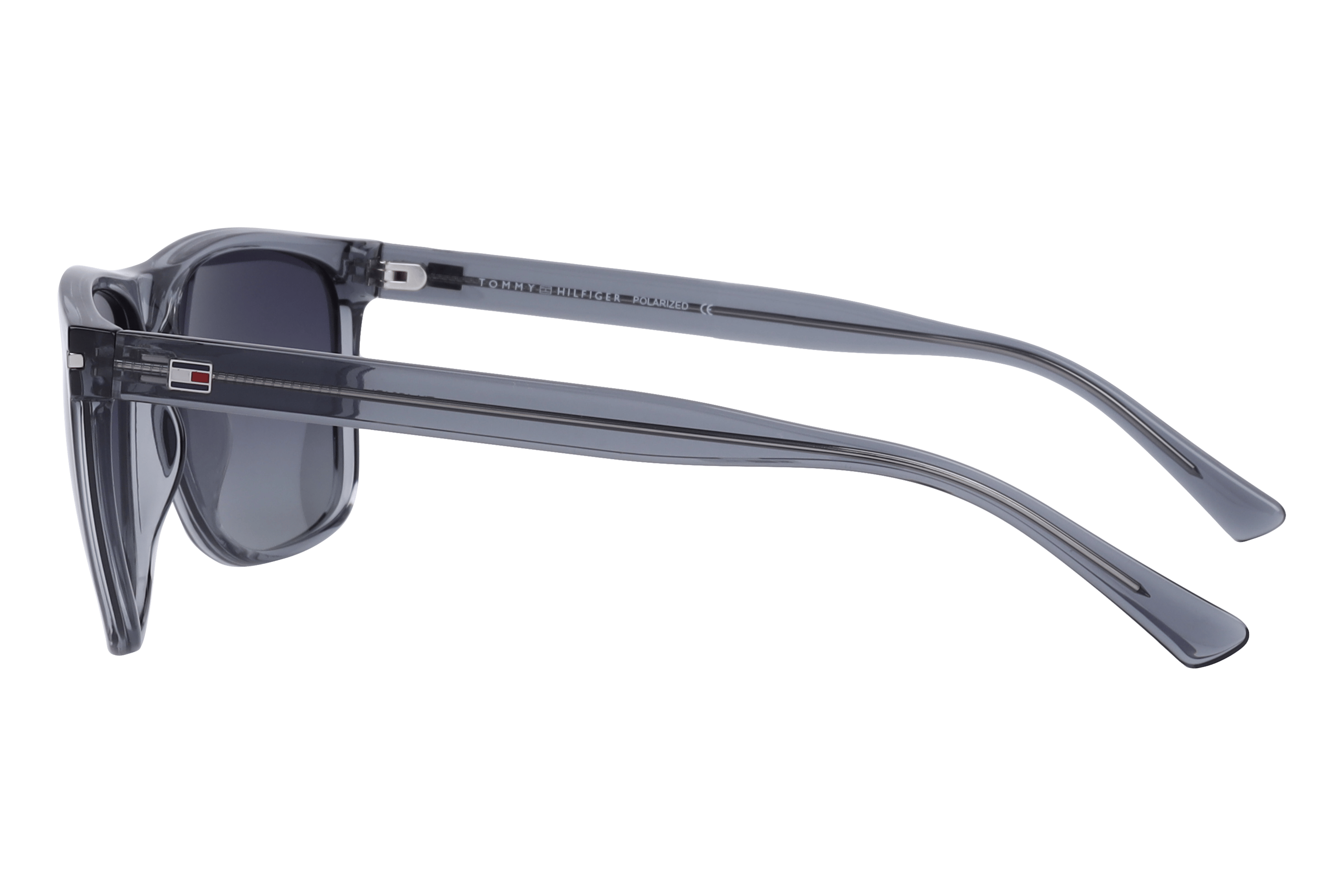 Tommy Hilfiger TH 1581PL Sunglass Transparent Grey Male Full Sunglass — Transparent Grey frame — view 3
