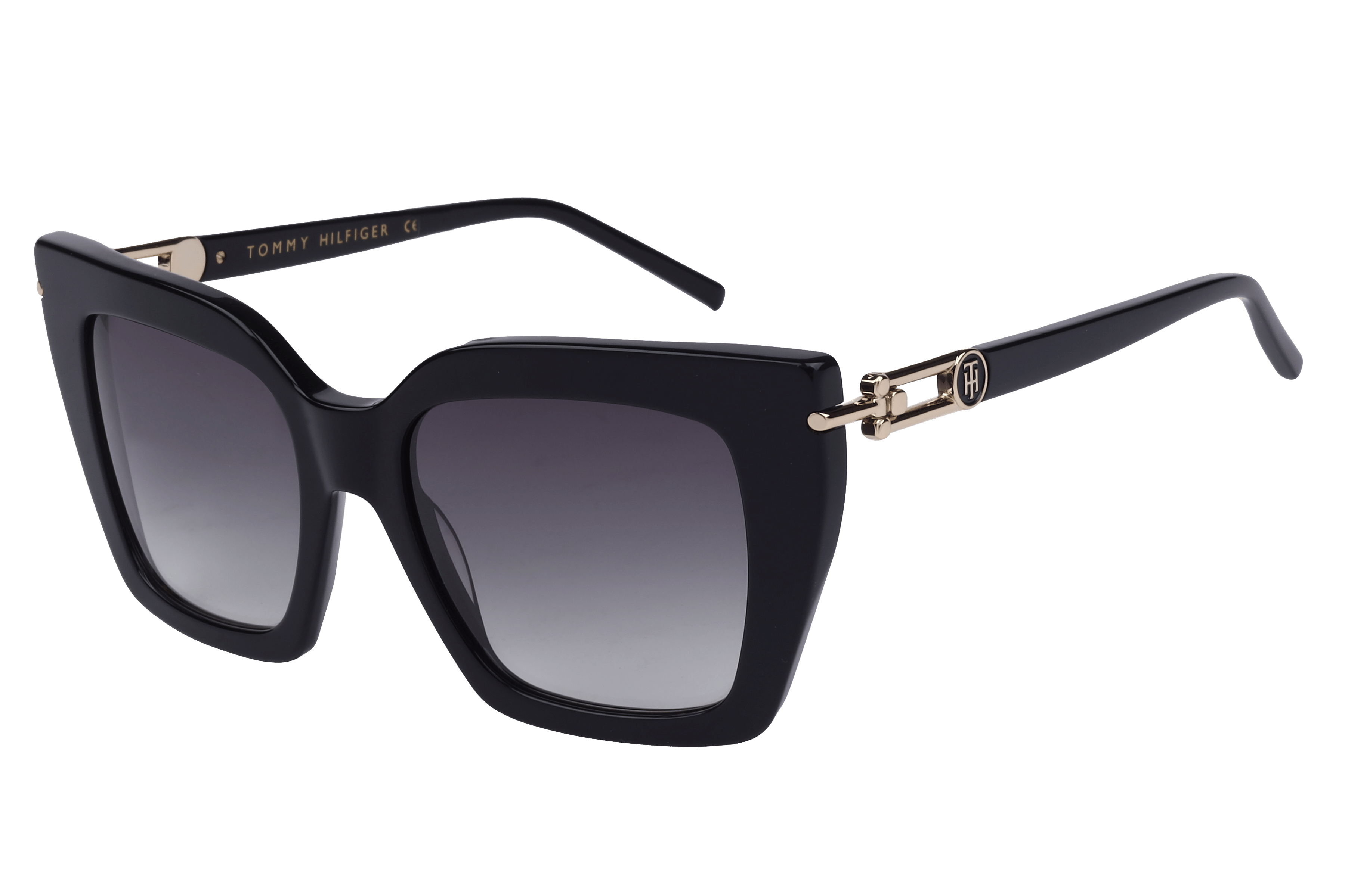 Tommy Hilfiger TH 2632 Sunglass Black Female Full Metal — Black frame