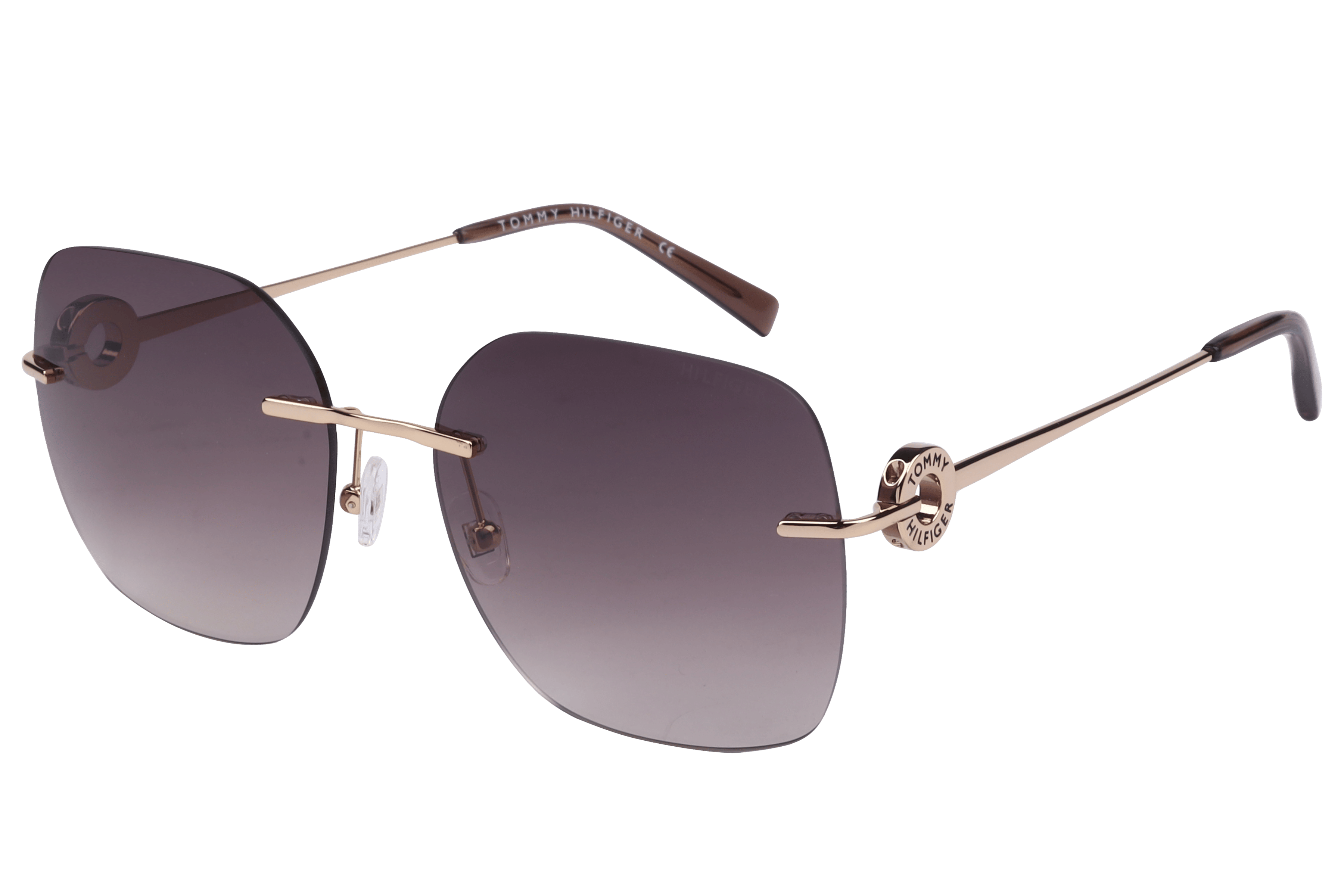 Tommy Hilfiger TH 2650 Sunglass Gold Female RimLess Metal — Gold frame