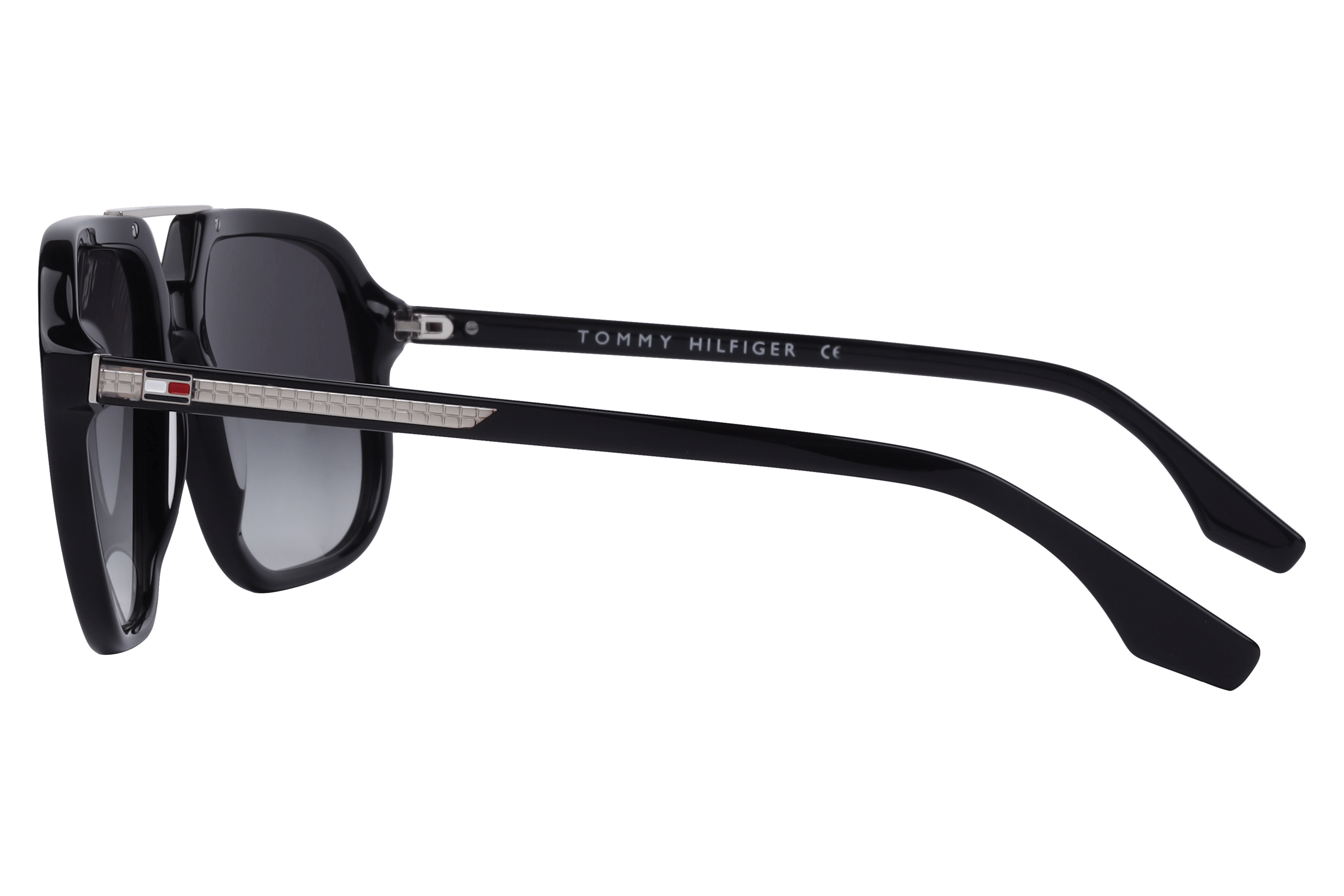 Tommy Hilfiger TH 2653 Sunglass Black Male Full Shell Sunglass — Black frame — view 3
