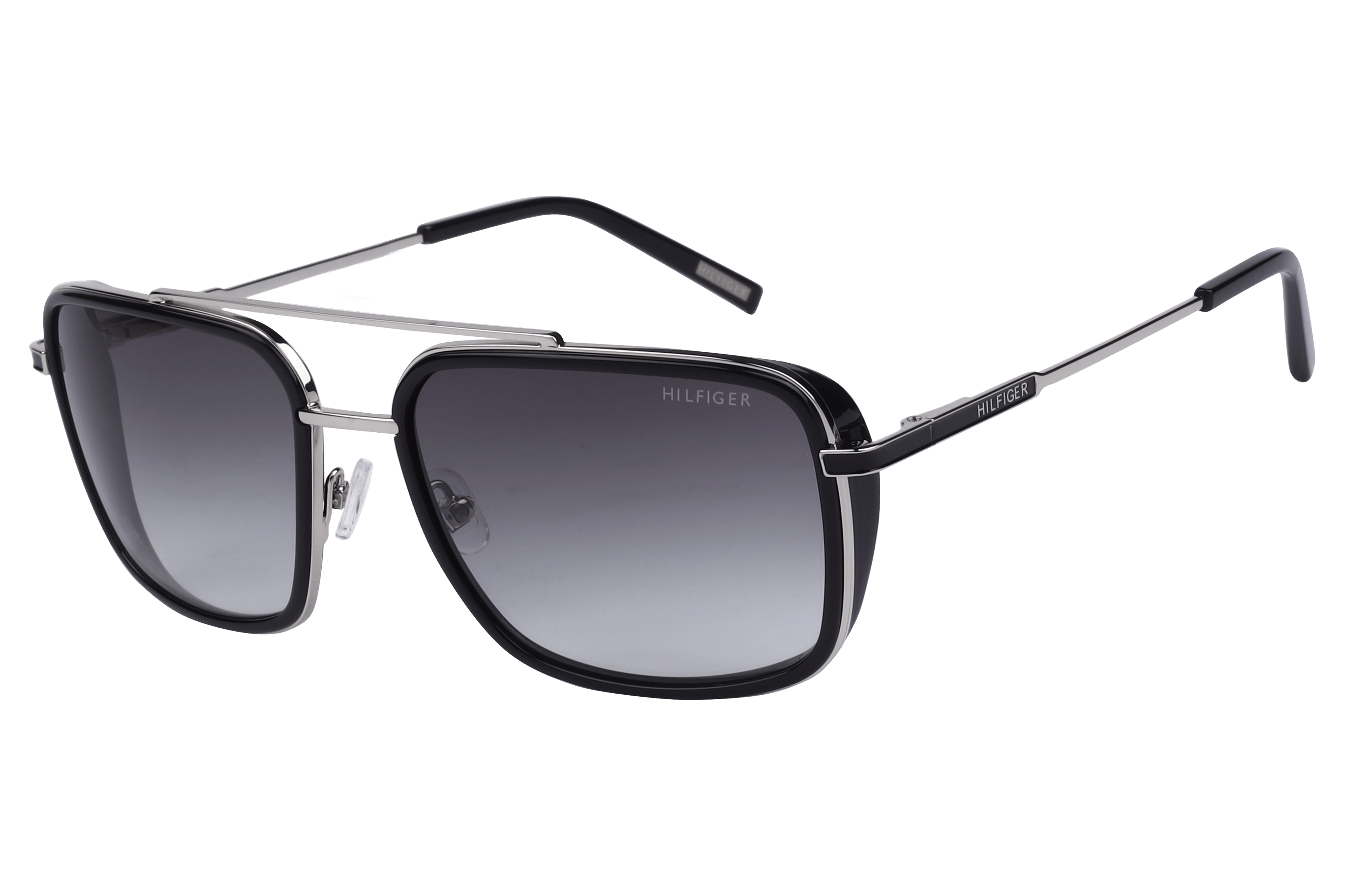 Tommy Hilfiger TH 8001 Sunglass Black Male Full Metal — Black frame