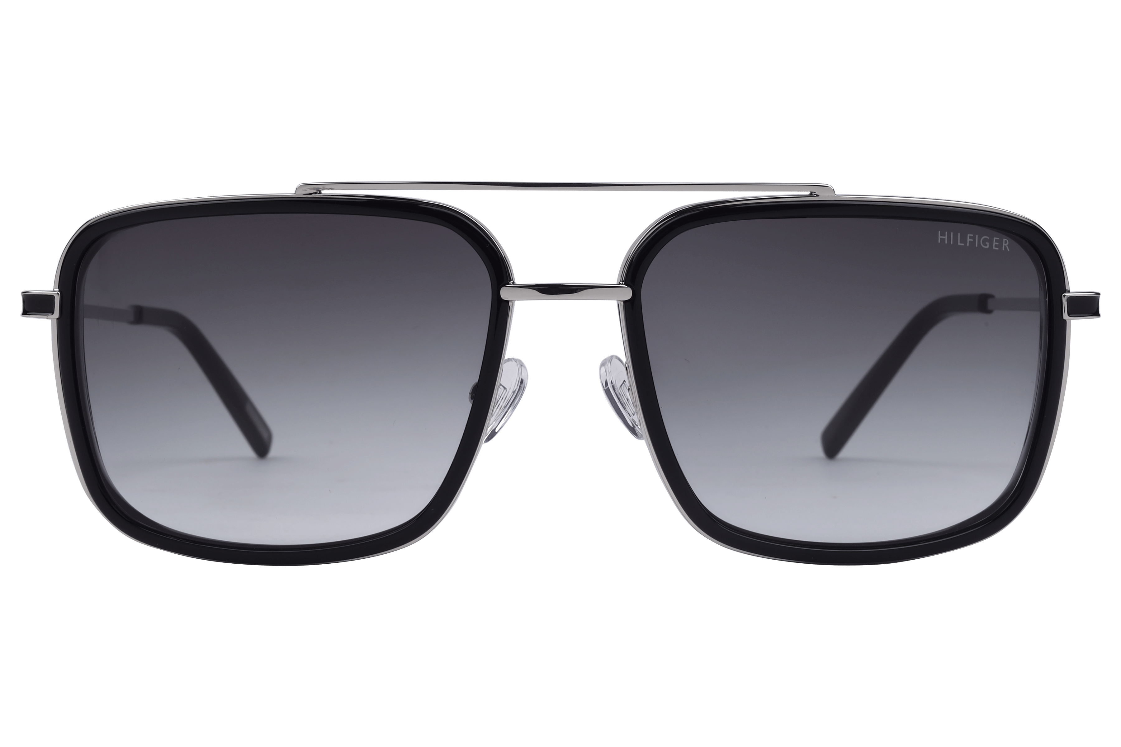 Tommy Hilfiger TH 8001 Sunglass Black Male Full Metal Sunglass — Black frame — view 2