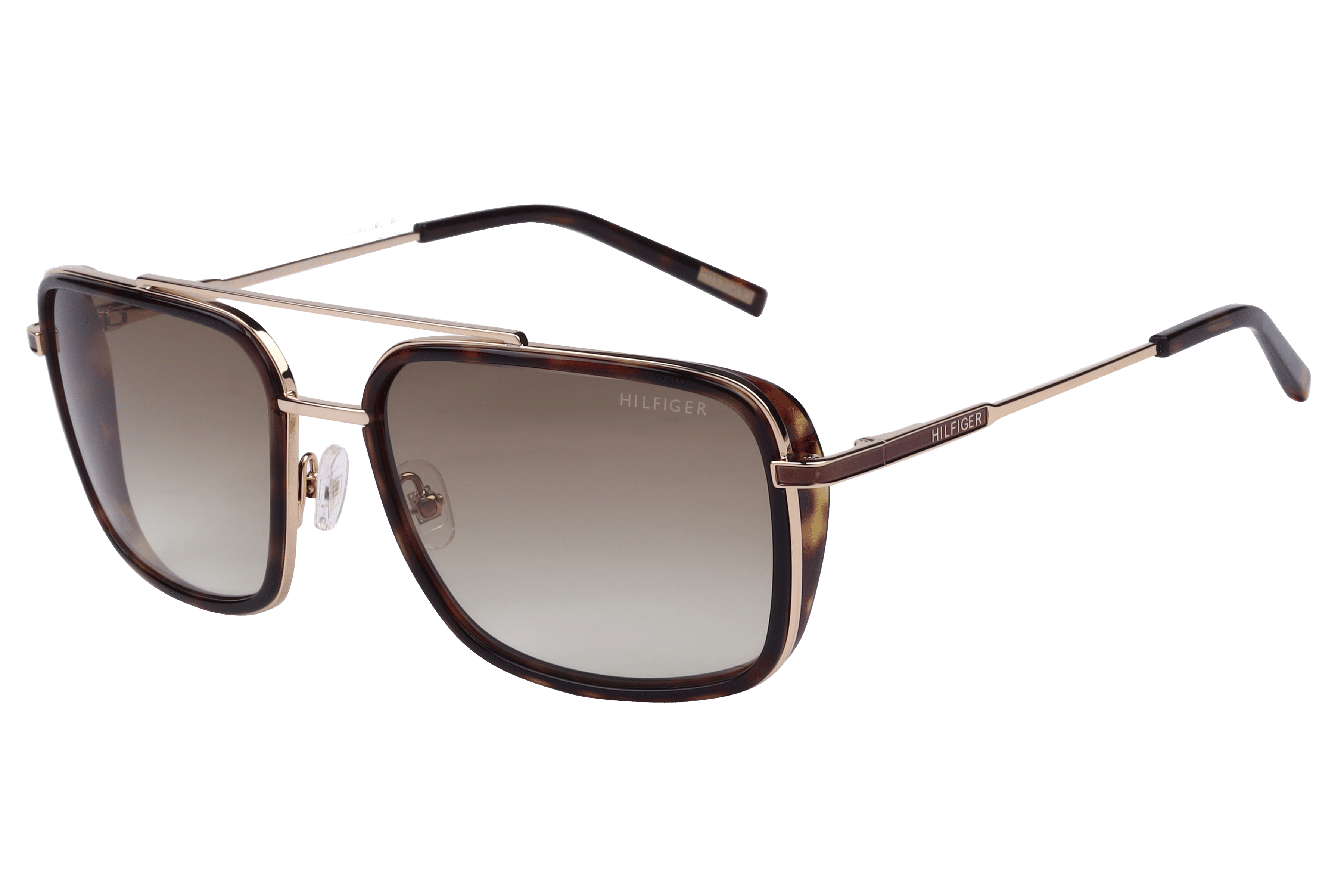 Tommy Hilfiger TH 8001 Sunglass Havana Male Full Metal — Havana frame