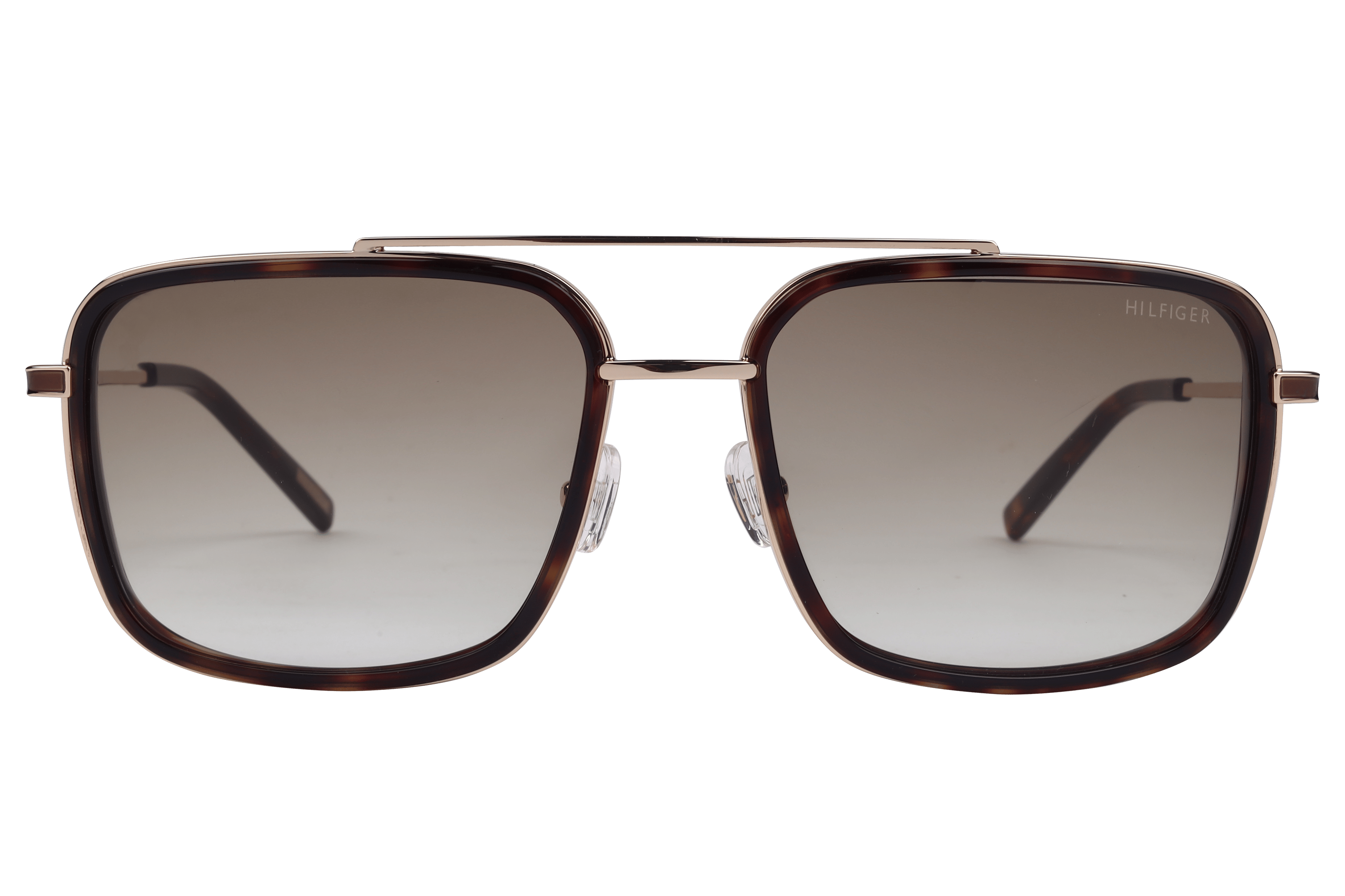 Tommy Hilfiger TH 8001 Sunglass Havana Male Full Metal Sunglass — Havana frame — view 2