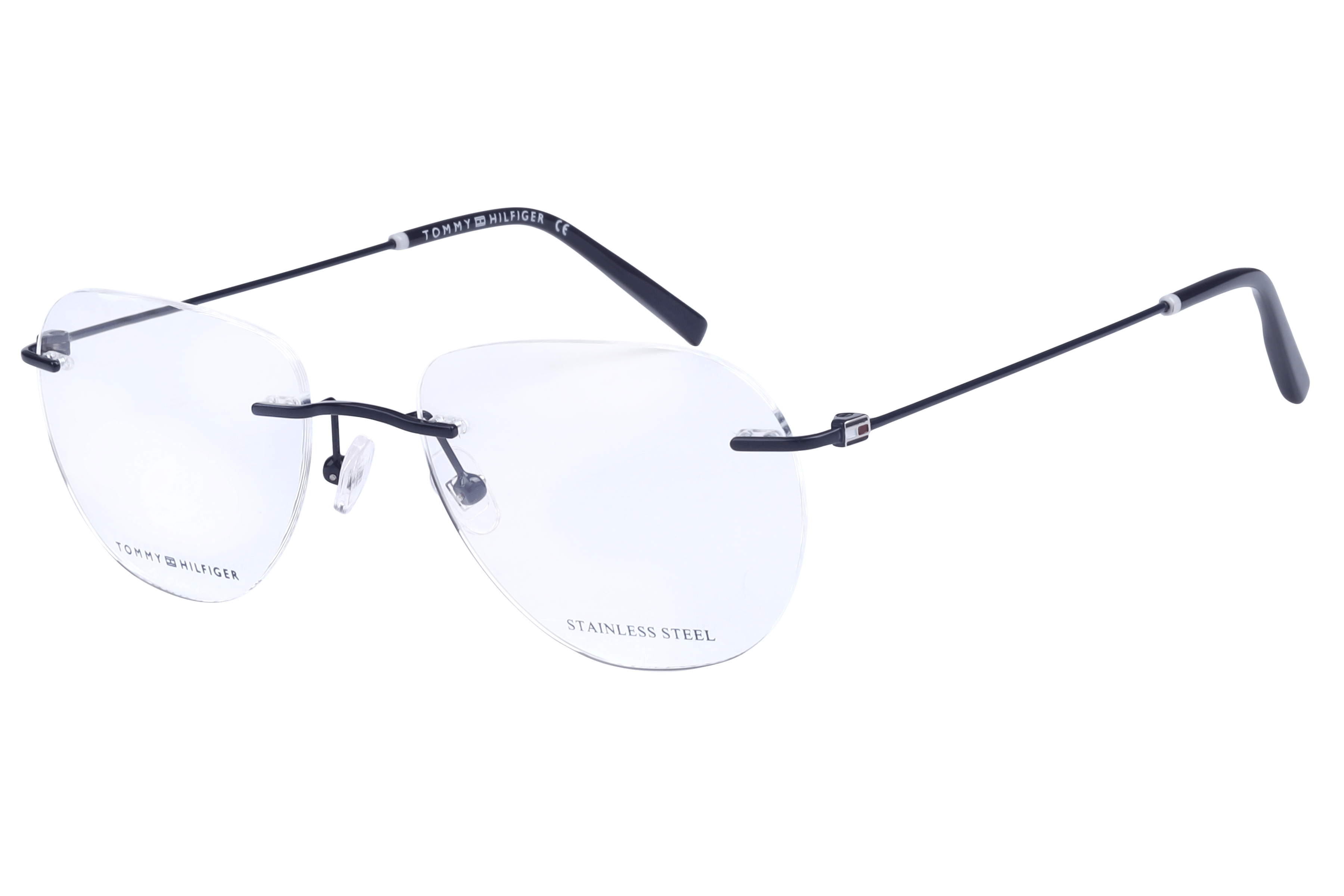 Tommy Hilfiger TH6329 Frame Blue Unisex RimLess Stainless St — Blue frame