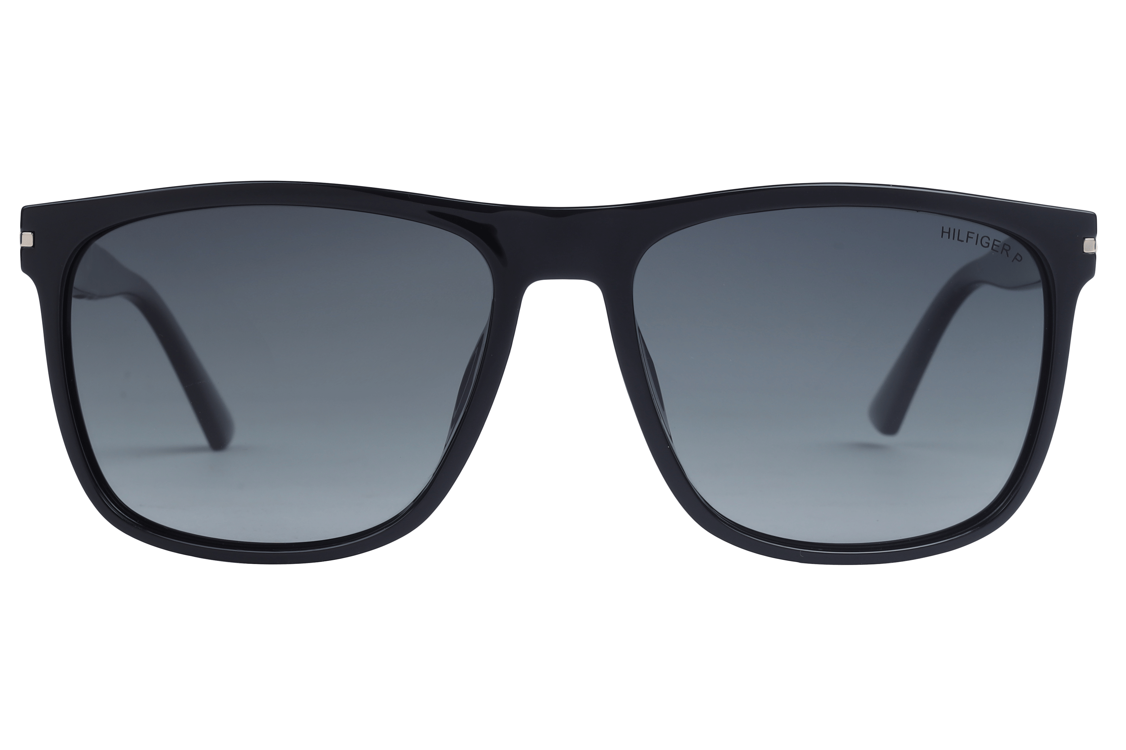 Tommy Hilfiger TH1581PL Sunglass Black Male Full Shell Sunglass — Black frame — view 2