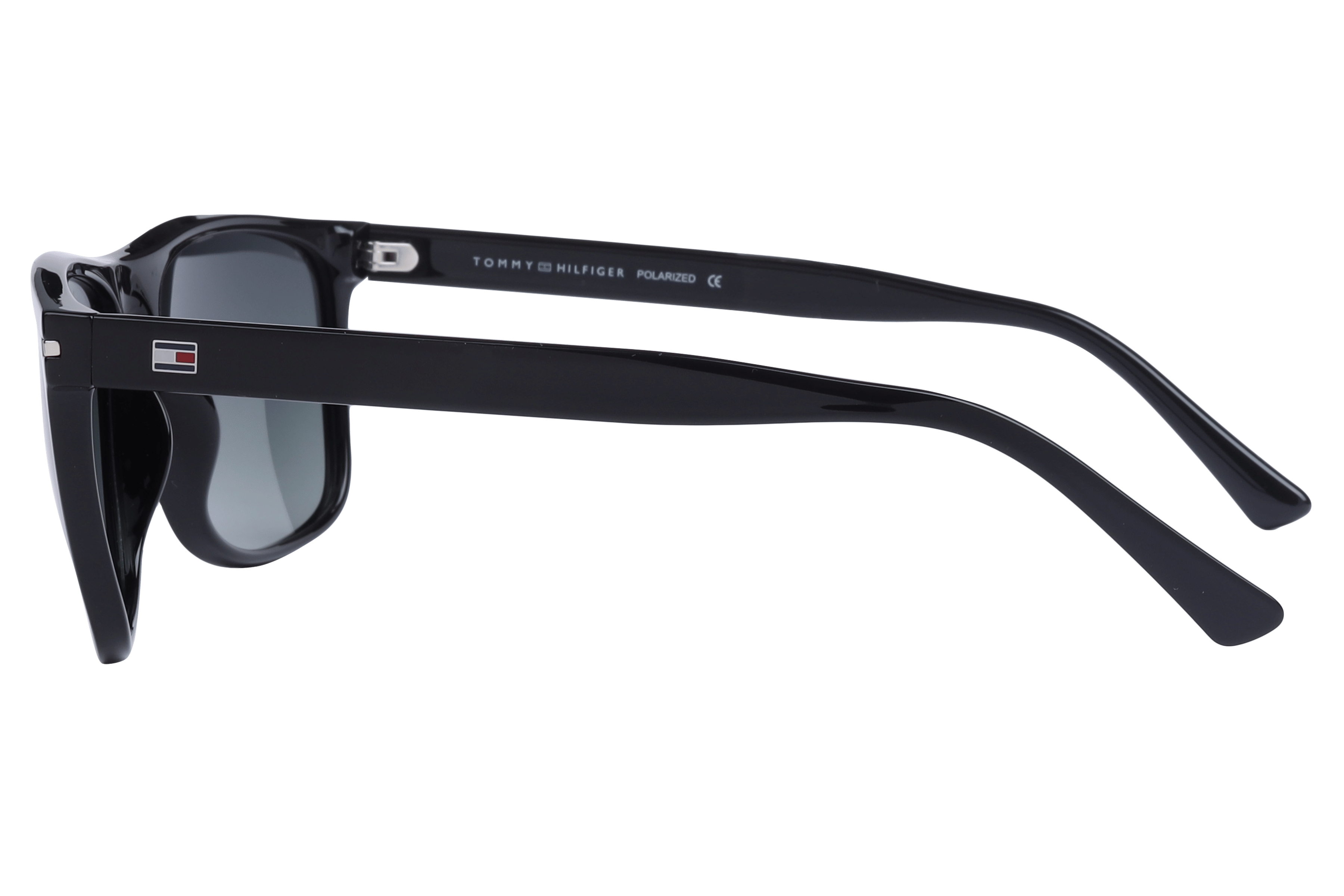 Tommy Hilfiger TH1581PL Sunglass Black Male Full Shell Sunglass — Black frame — view 3