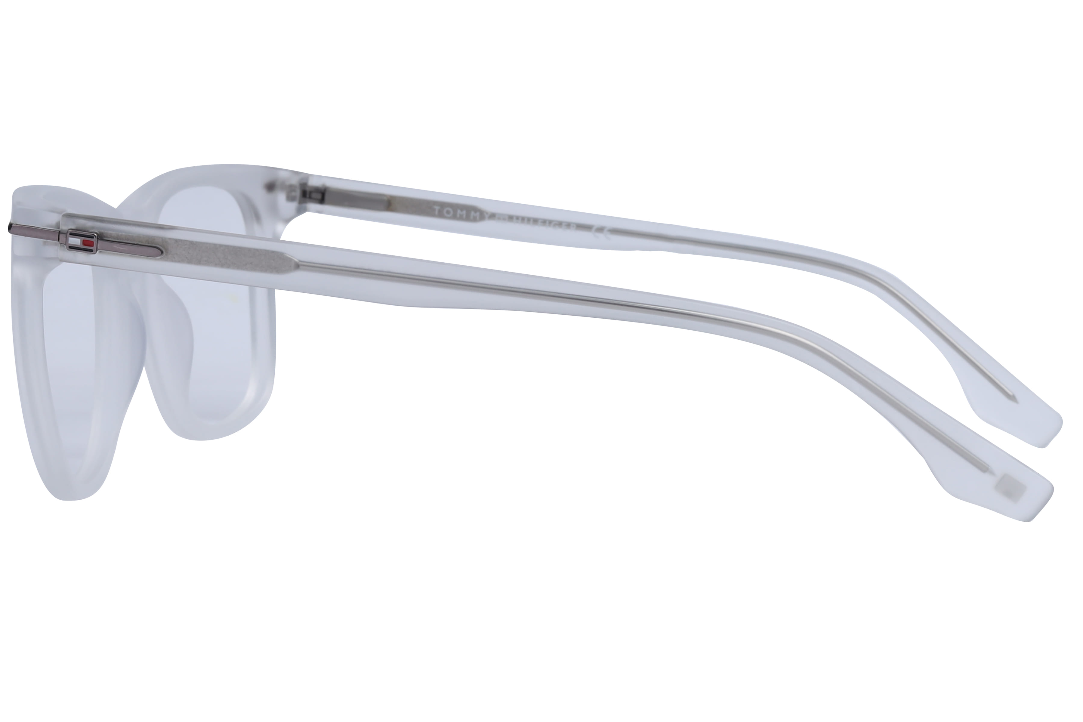 Tommy Hilfiger TH6344 Frame Matt Transparent Male Full Shell Frame — Matt Transparent frame — view 3
