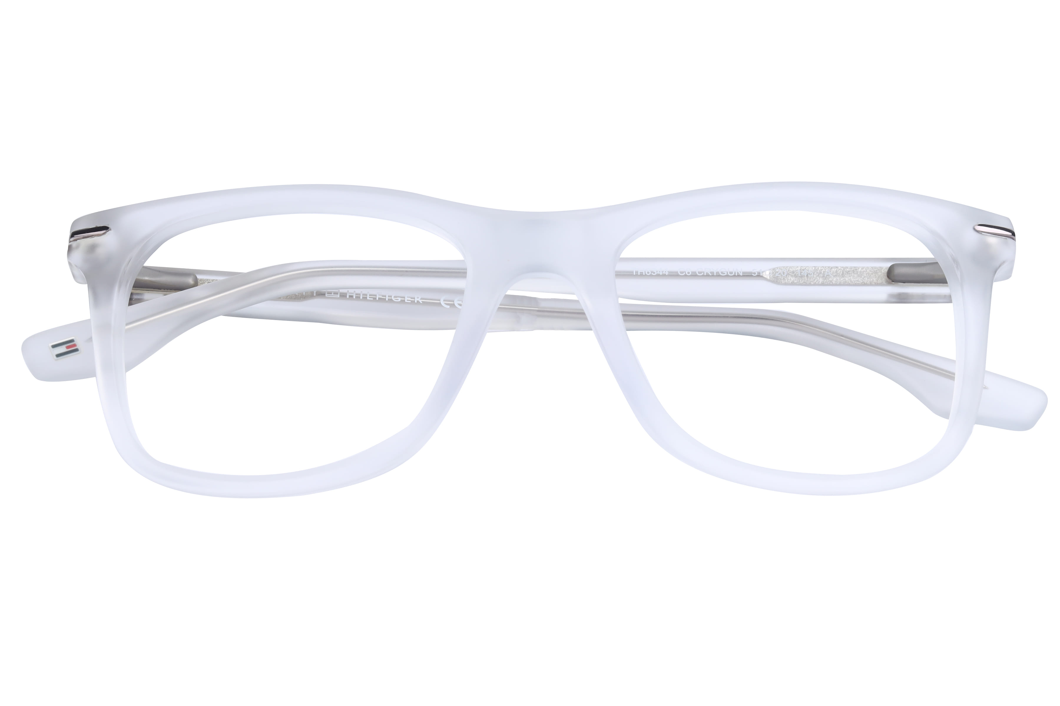 Tommy Hilfiger TH6344 Frame Matt Transparent Male Full Shell Frame — Matt Transparent frame — view 4