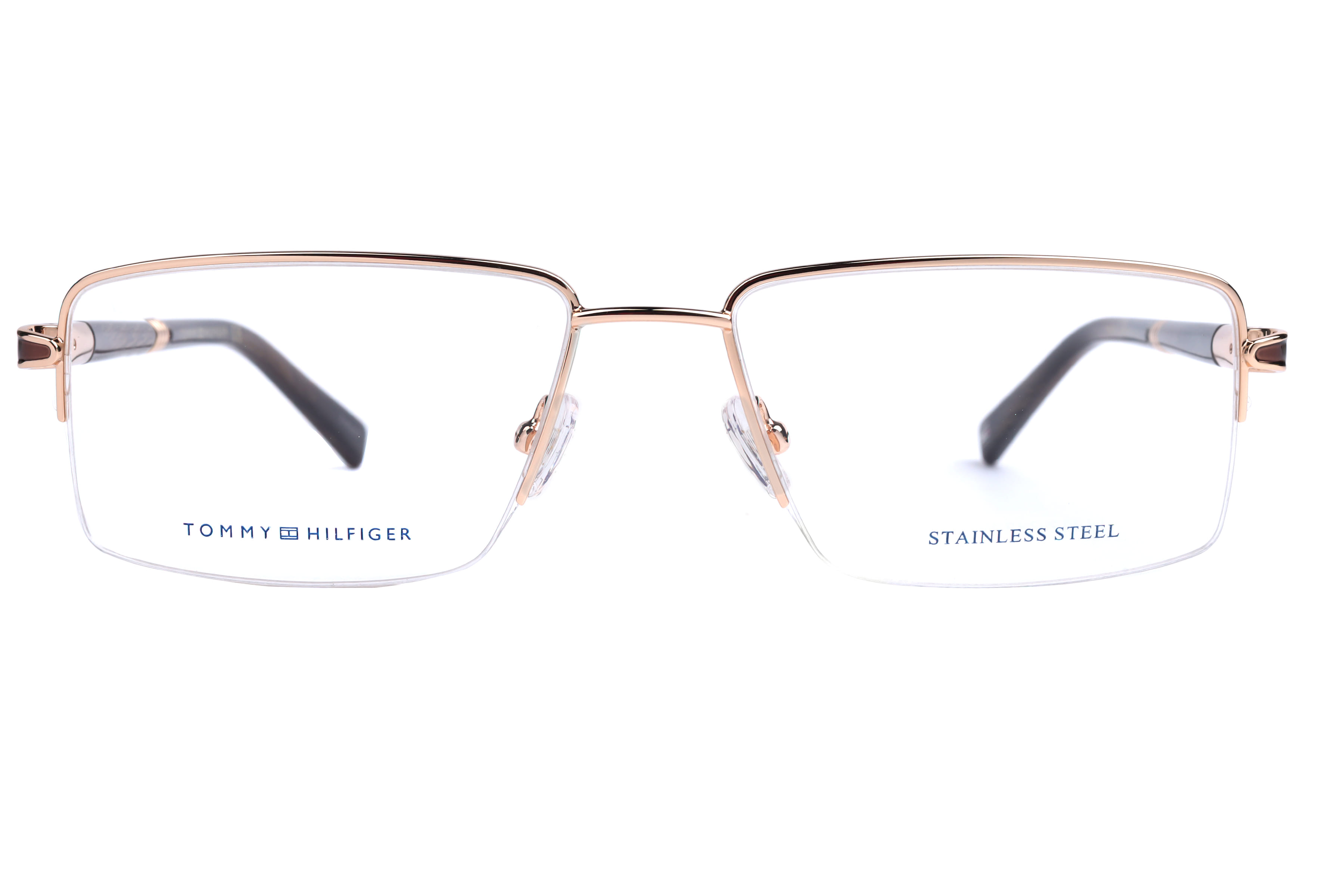 Tommy Hilfiger TH6355 Frame Gold Male Supra Shell Frame — Gold frame — view 2