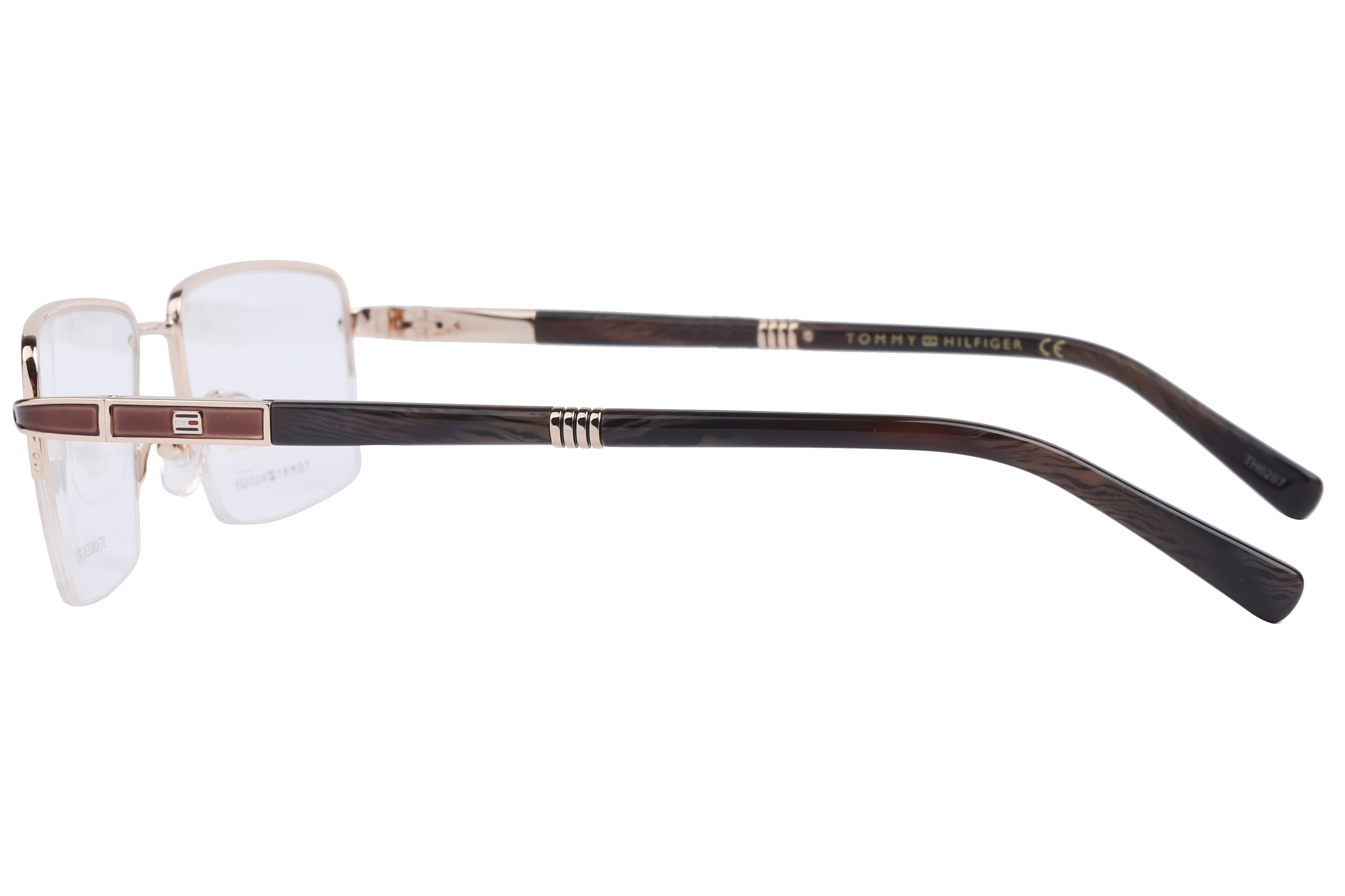 Tommy Hilfiger TH6355 Frame Gold Male Supra Shell Frame — Gold frame — view 3