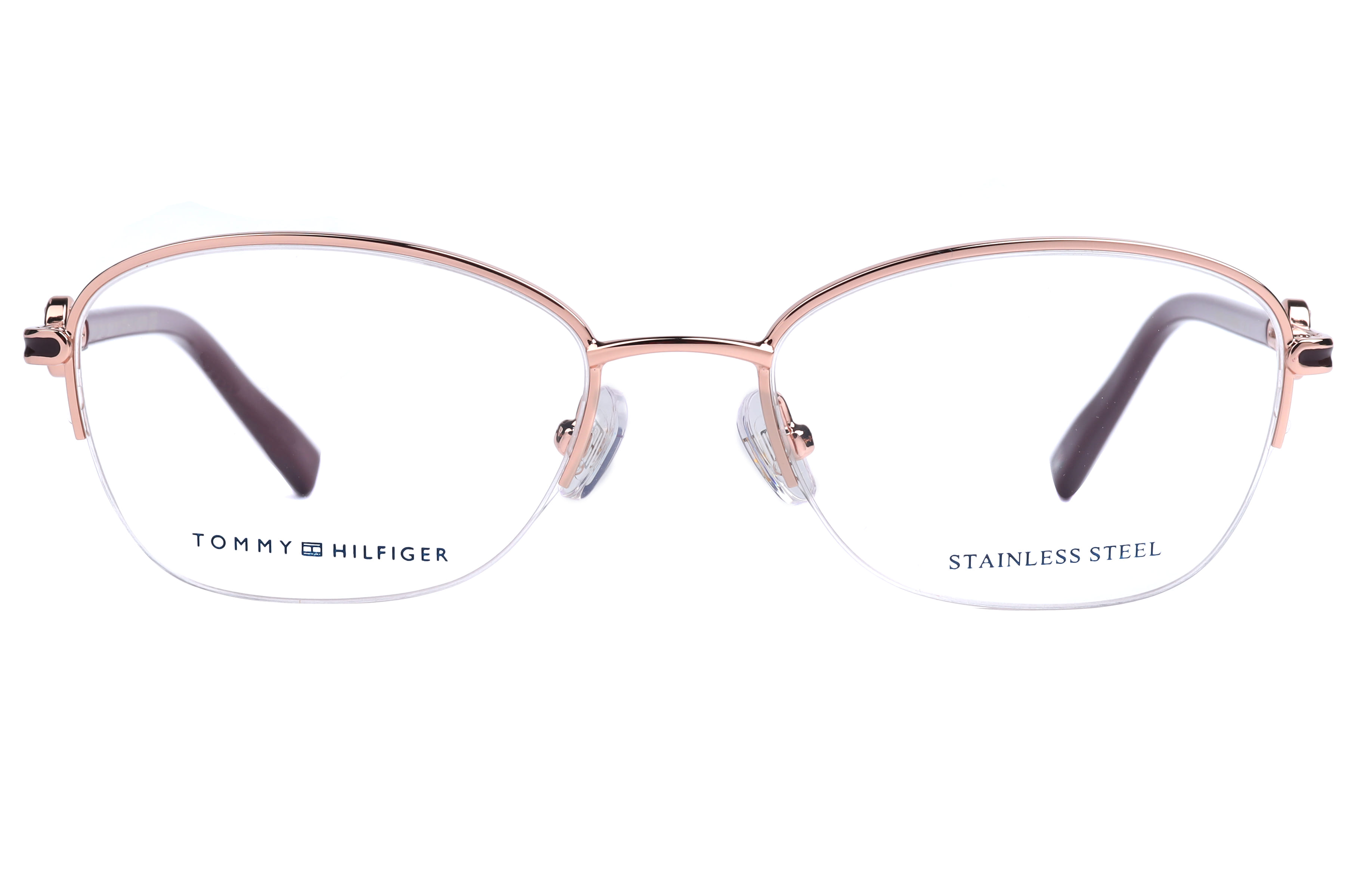 Tommy Hilfiger TH6356 Frame Brown Female Supra Stainless Ste Frame — Brown frame — view 1