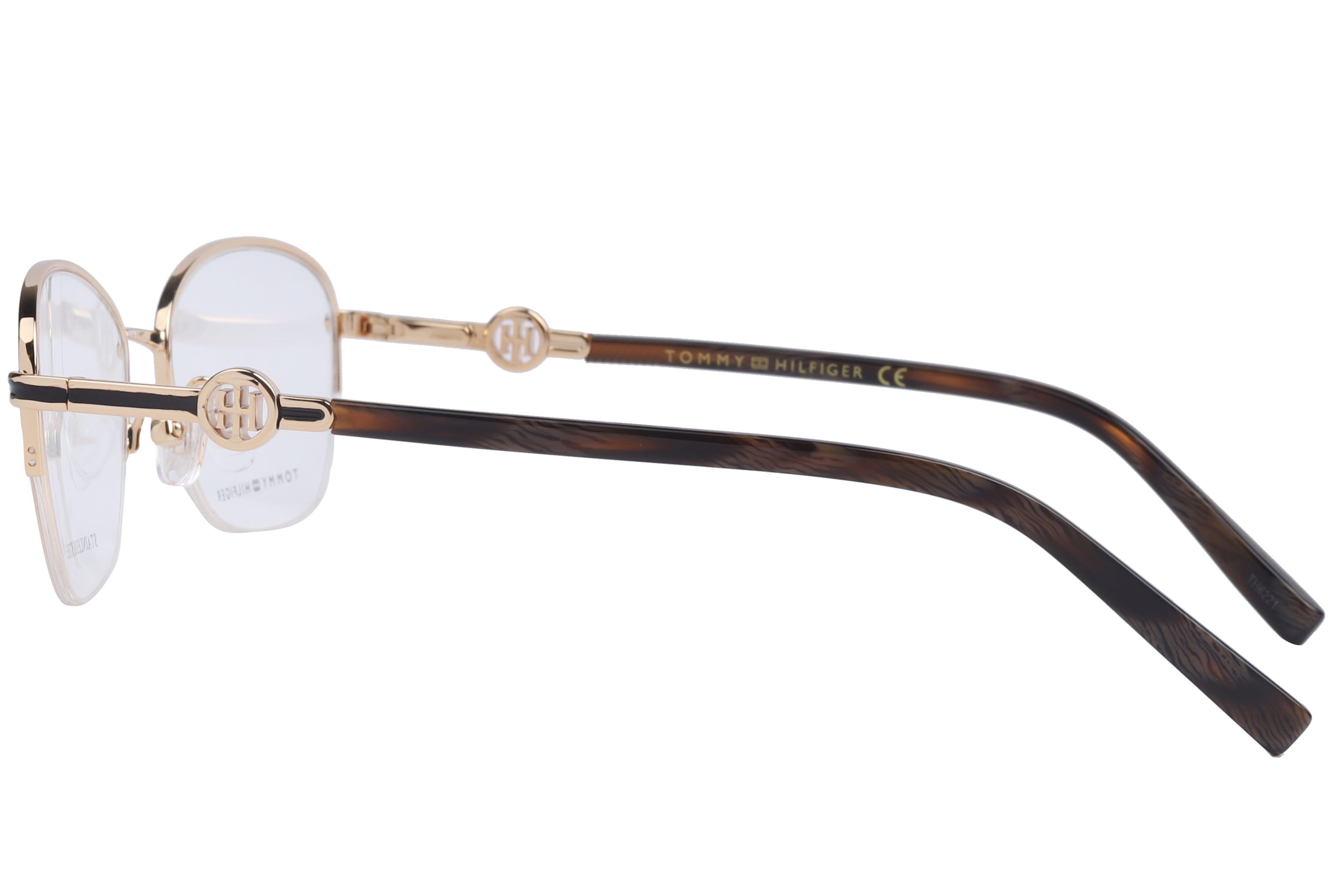 Tommy Hilfiger TH6356 Frame Gold Female Supra Stainless Stee Frame — Gold frame — view 3