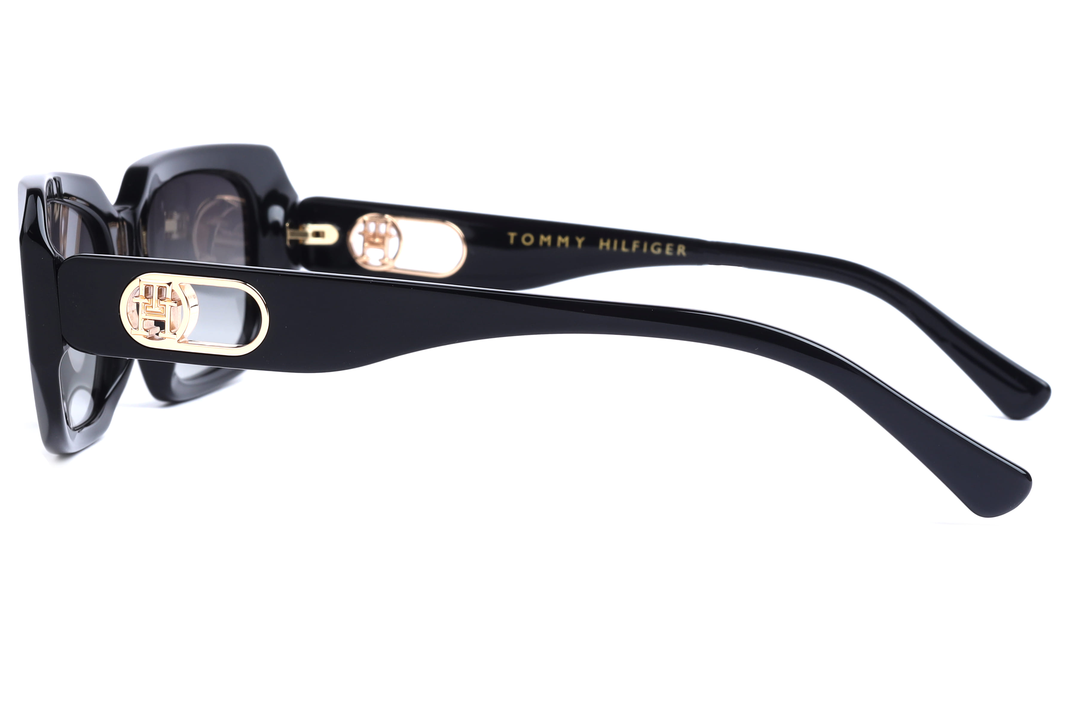 Tommy Hilfiger TH2662 Sunglass Black Female Full Shell Sunglass — Black frame — view 3