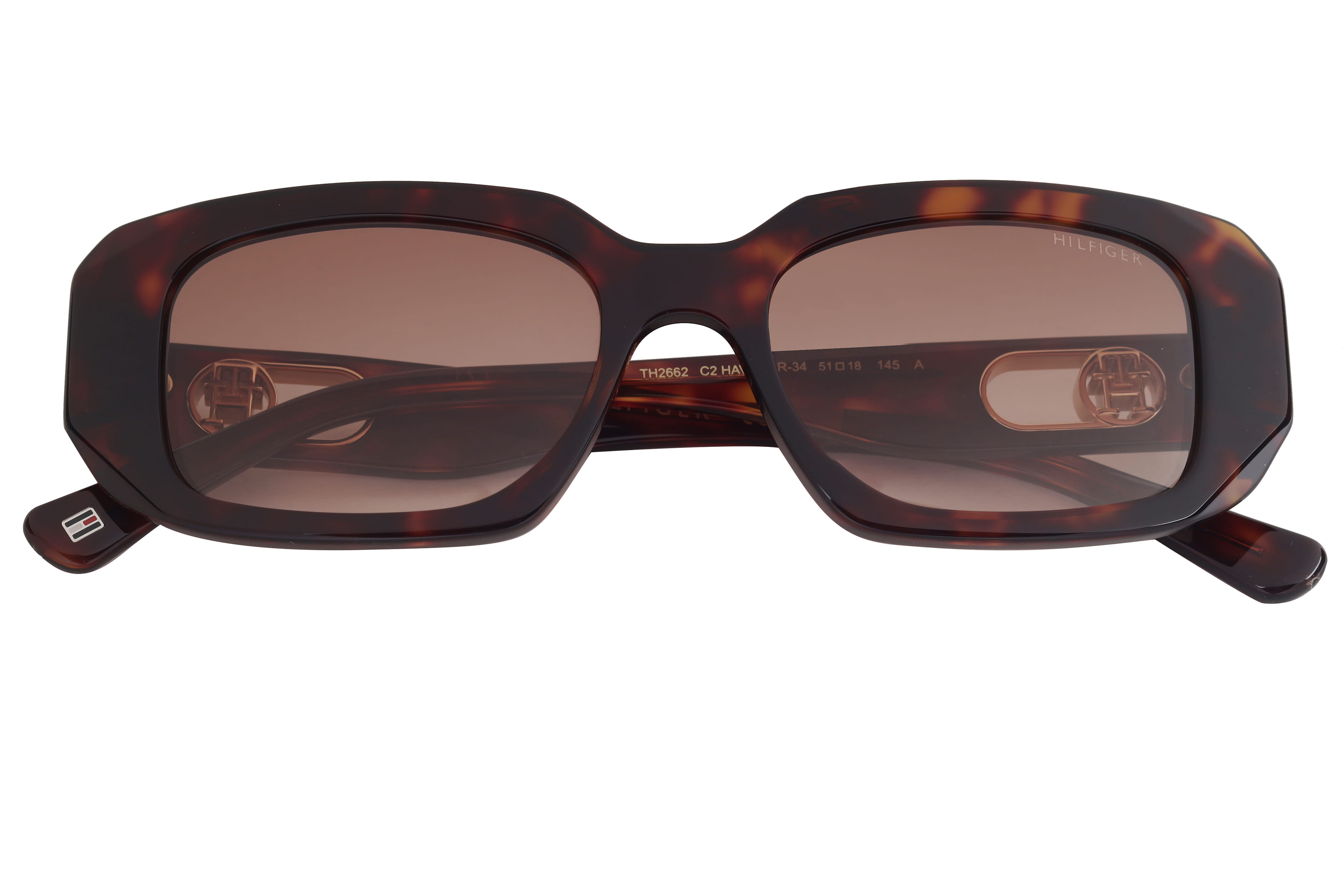 Tommy Hilfiger TH2662 Sunglass Havana Female Full Shell Sunglass — Havana frame — view 4