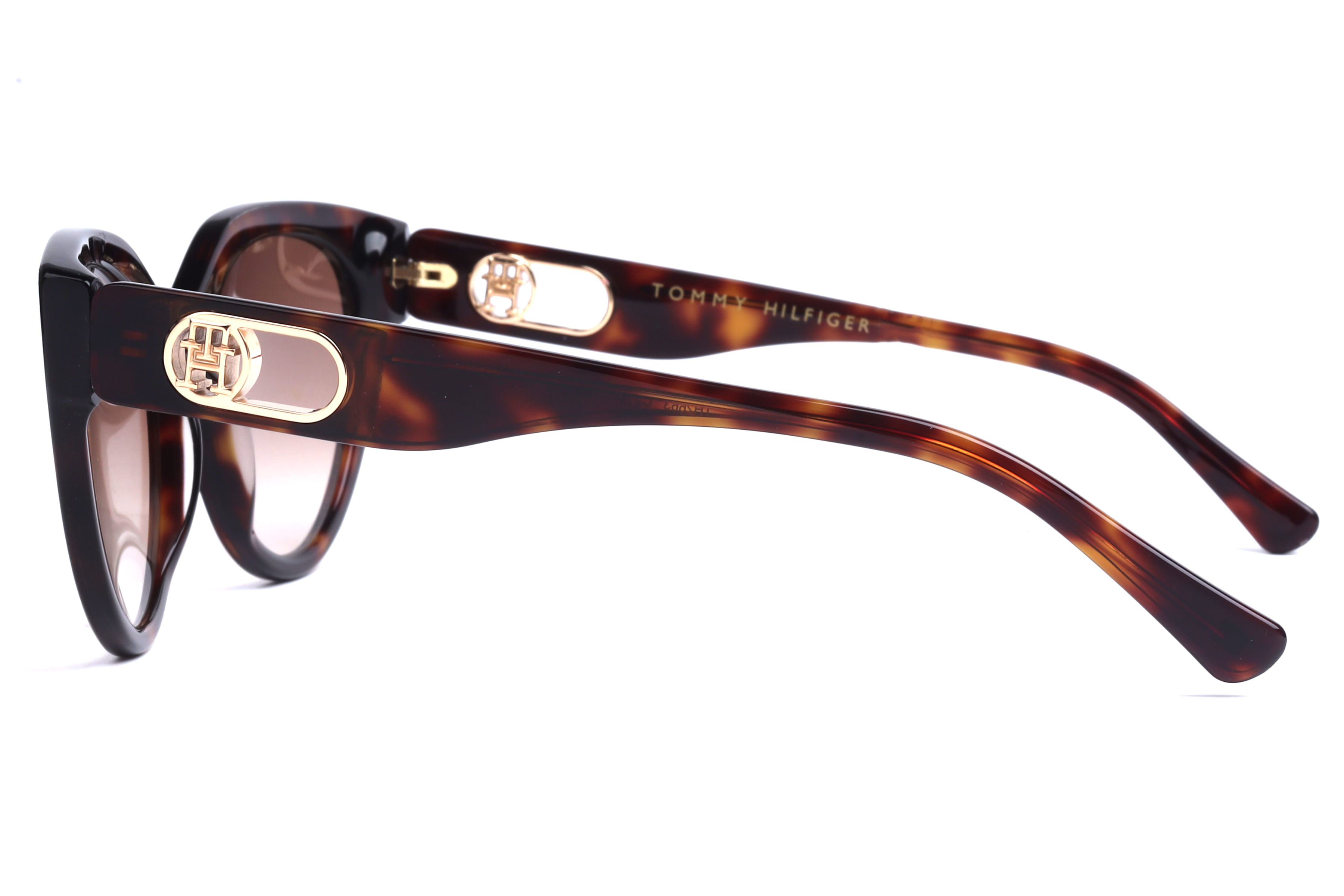 Tommy Hilfiger TH2663 Sunglass Havana Female Full Shell Sunglass — Havana frame — view 3