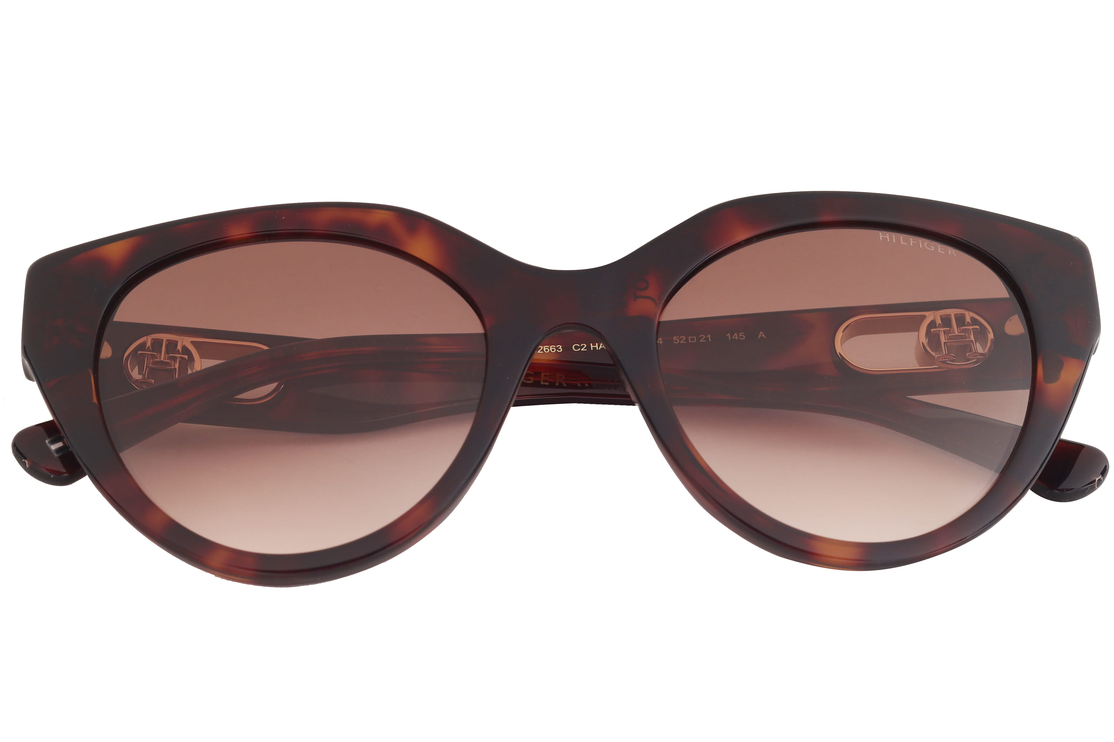 Tommy Hilfiger TH2663 Sunglass Havana Female Full Shell Sunglass — Havana frame — view 4