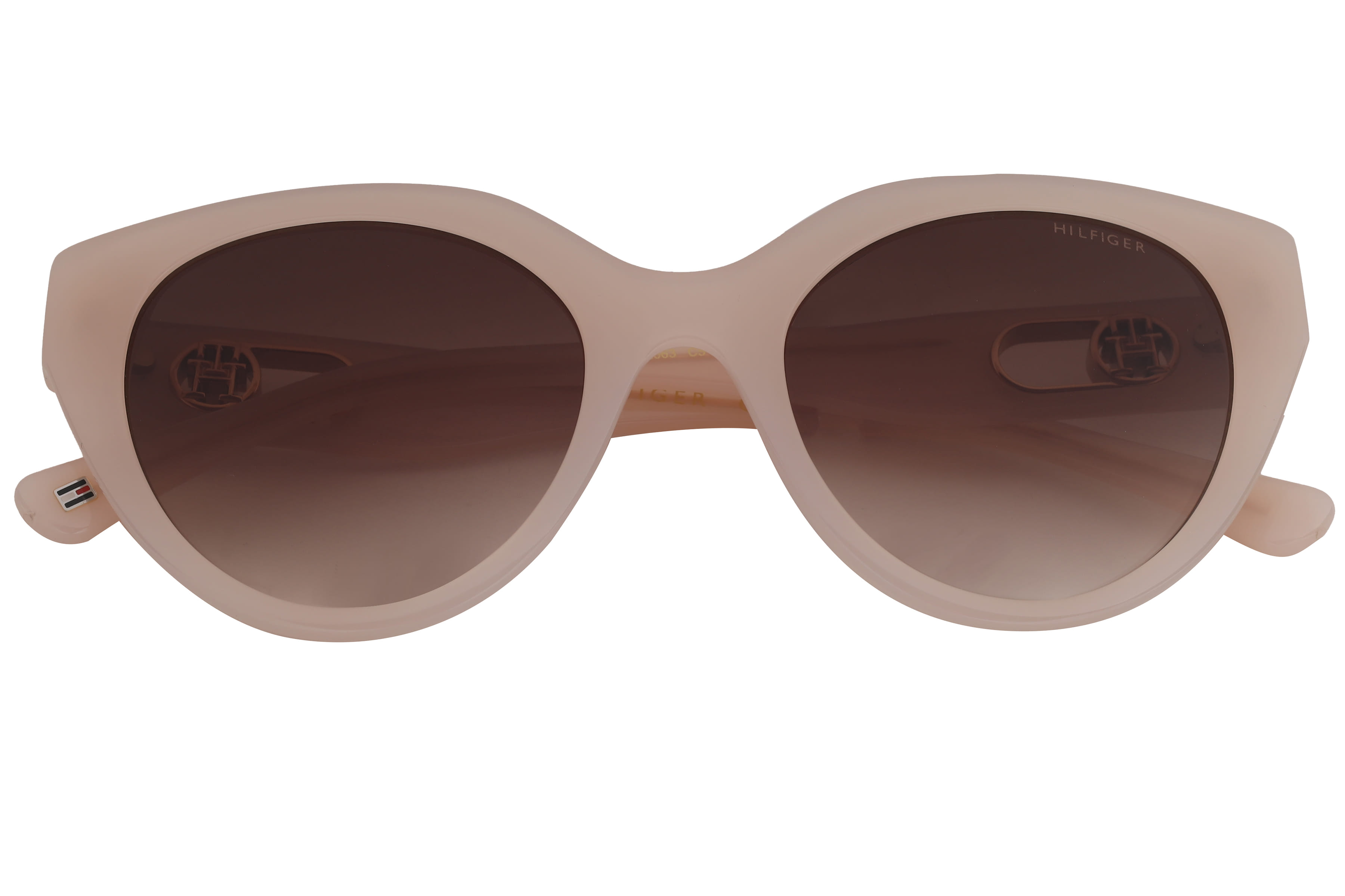 Tommy Hilfiger TH2663 Sunglass Beige Female Full Shell Sunglass — Beige frame — view 4