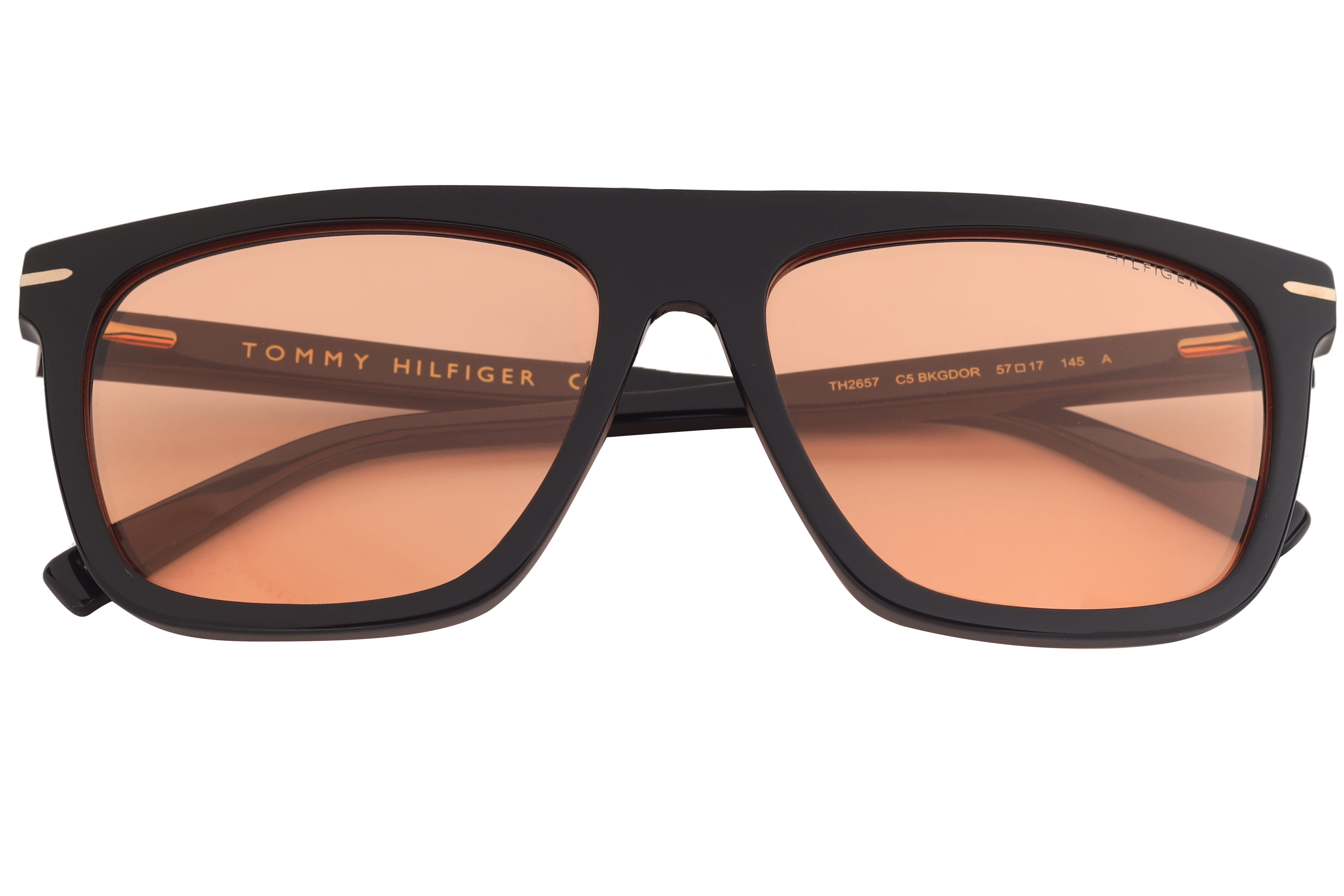 Tommy Hilfiger TH2657 Sunglass Black Male Full Shell Sunglass — Black frame — view 3