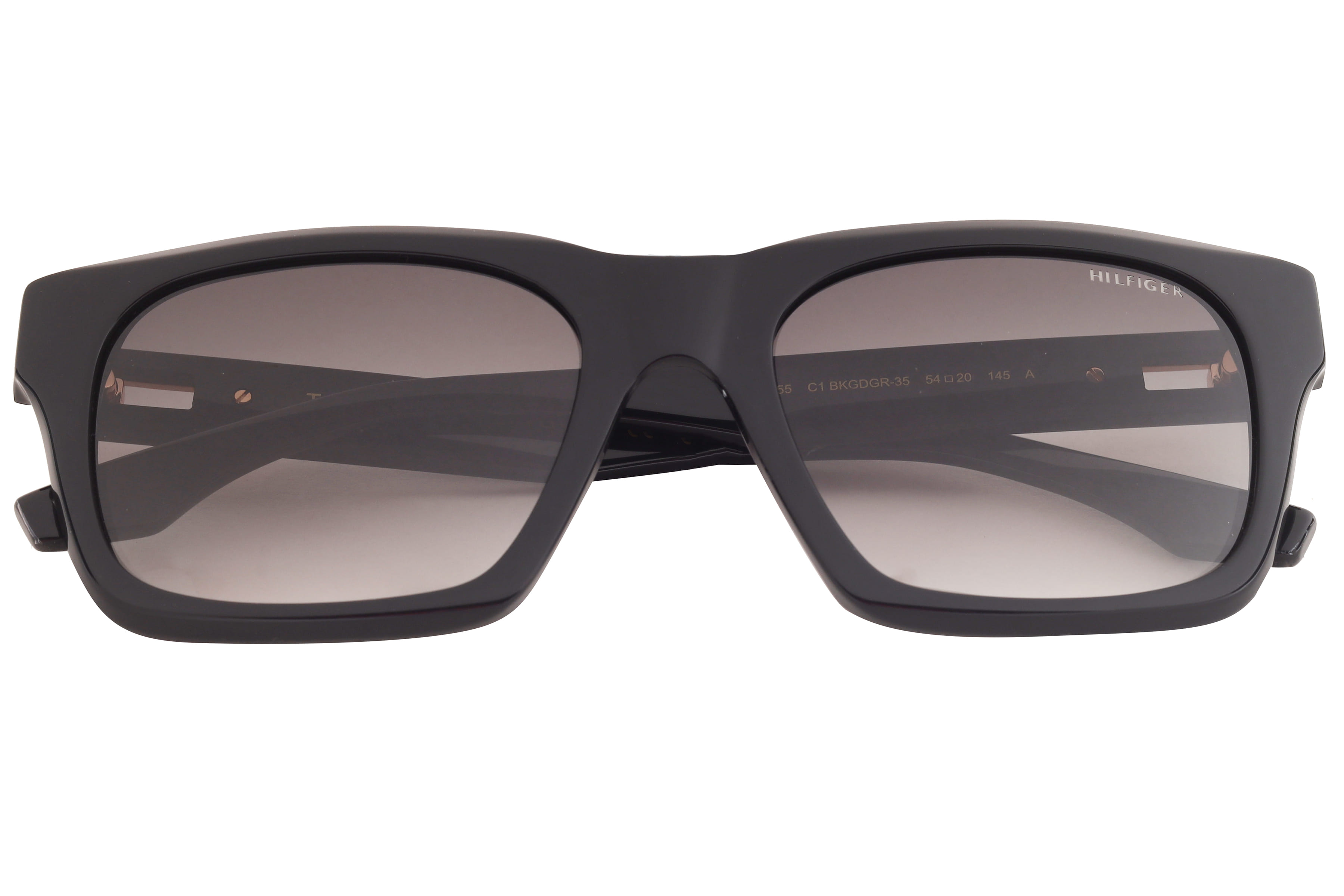 Tommy Hilfiger TH2655 Sunglass Black Unisex Full Shell Sunglass — Black frame — view 3