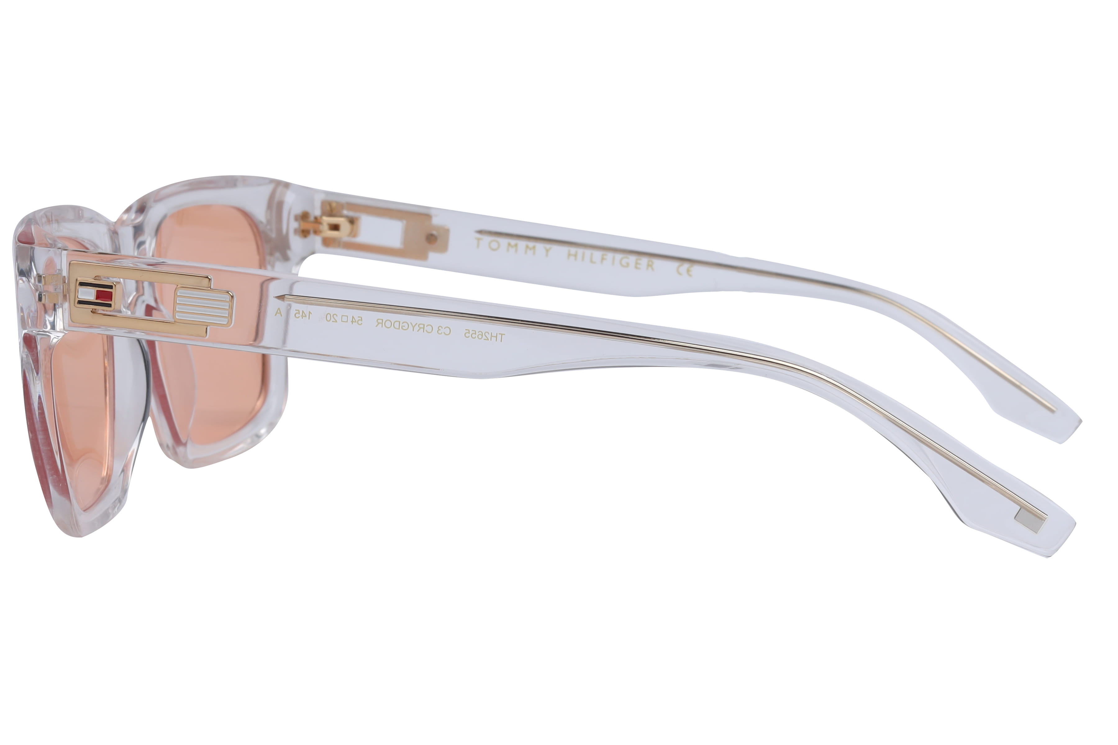 Tommy Hilfiger TH2655 Sunglass Transparent Unisex Full Shell Sunglass — Transparent frame — view 3