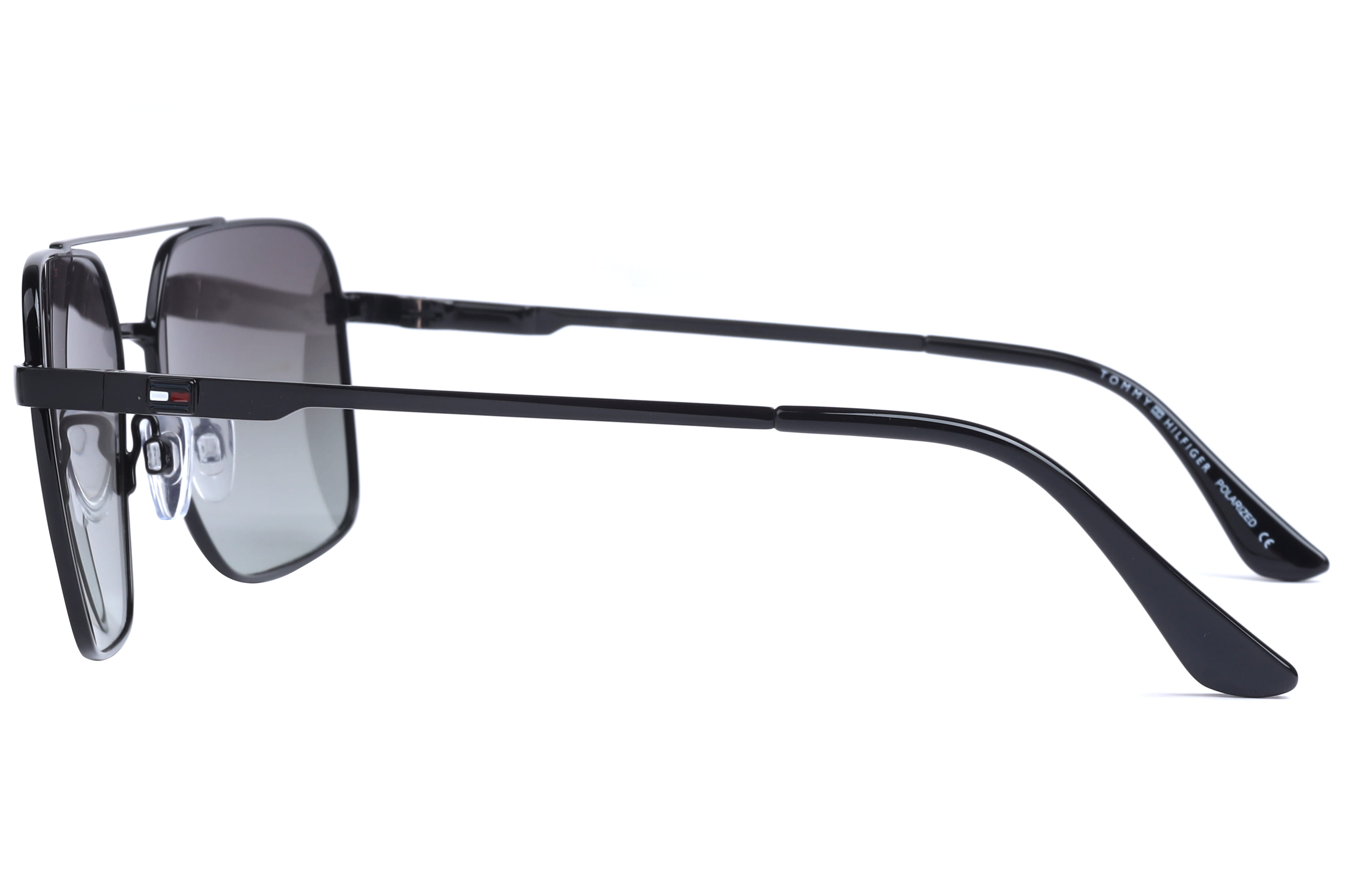 Tommy Hilfiger TH 1578PL Sunglass Black Male Full Metal Sunglass — Black frame — view 3