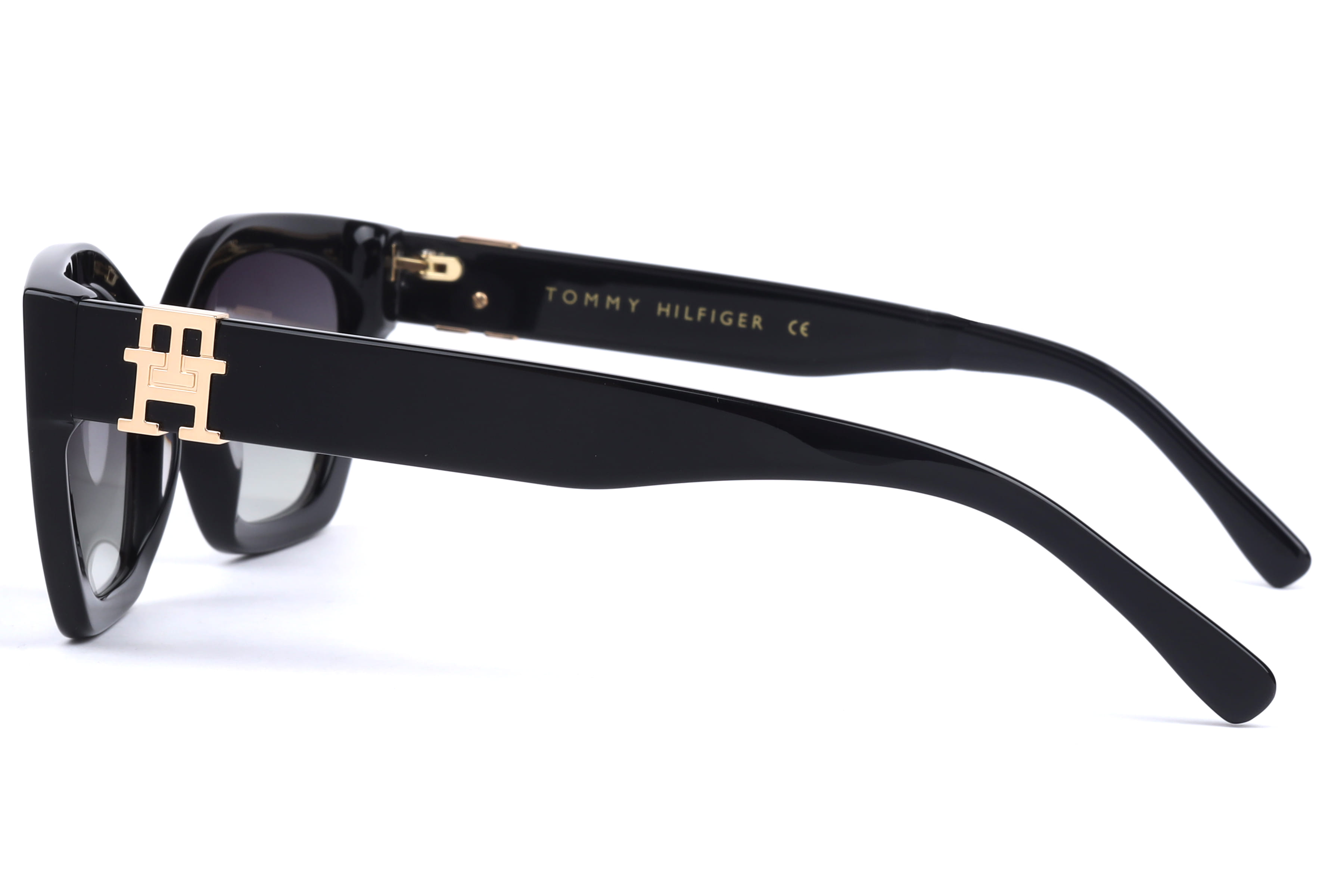 Tommy Hilfiger TH2672 Sunglass Black Female Full Shell Sunglass — Black frame — view 3