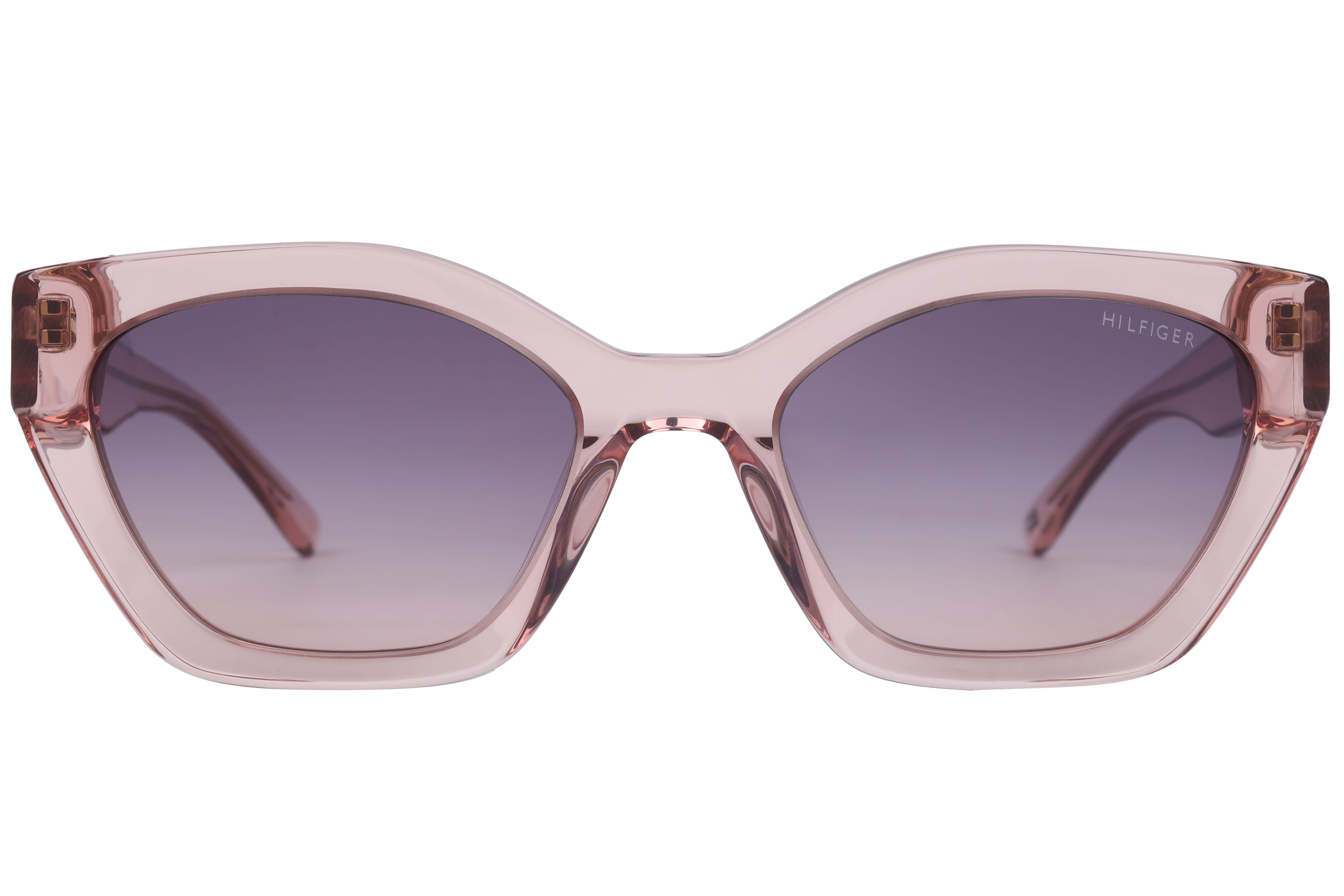 Tommy Hilfiger TH2672 Sunglass Transparent Pink Female Full — Transparent Pink frame