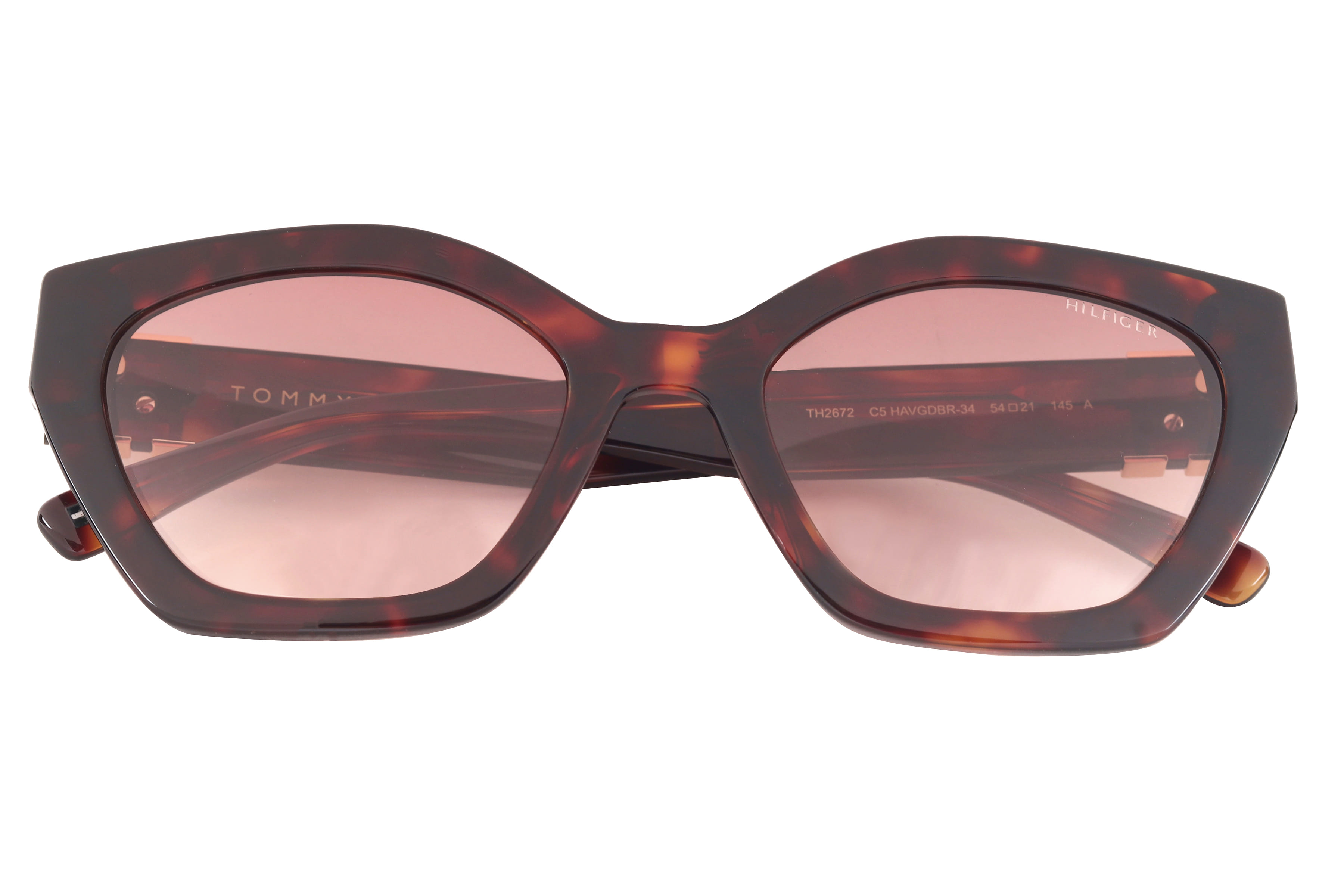 Tommy Hilfiger TH2672 Sunglass Havana Female Full Shell Sunglass — Havana frame — view 4