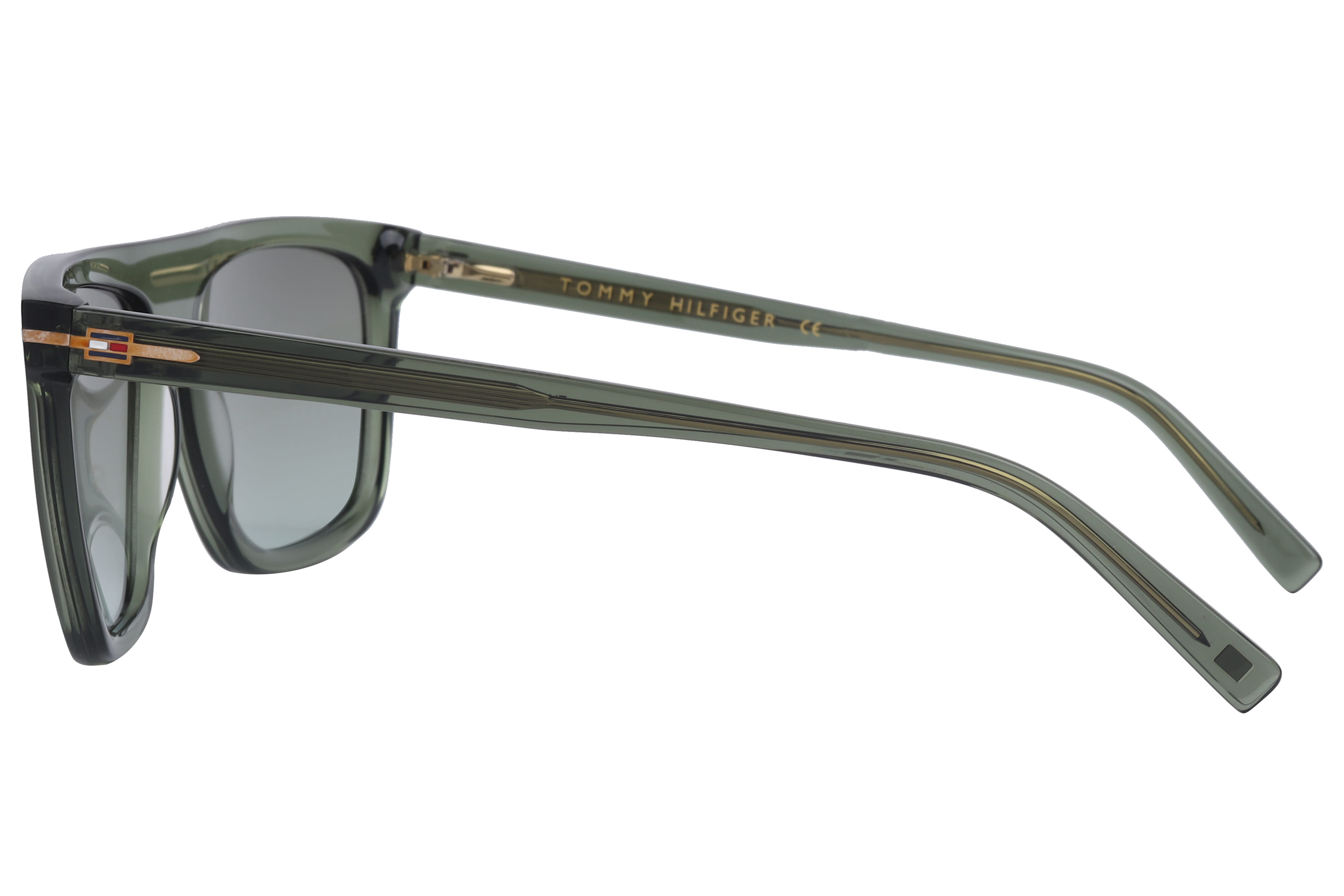Tommy Hilfiger TH2657 Sunglass Transparent Green Male Full S Sunglass — Transparent Green frame — view 3