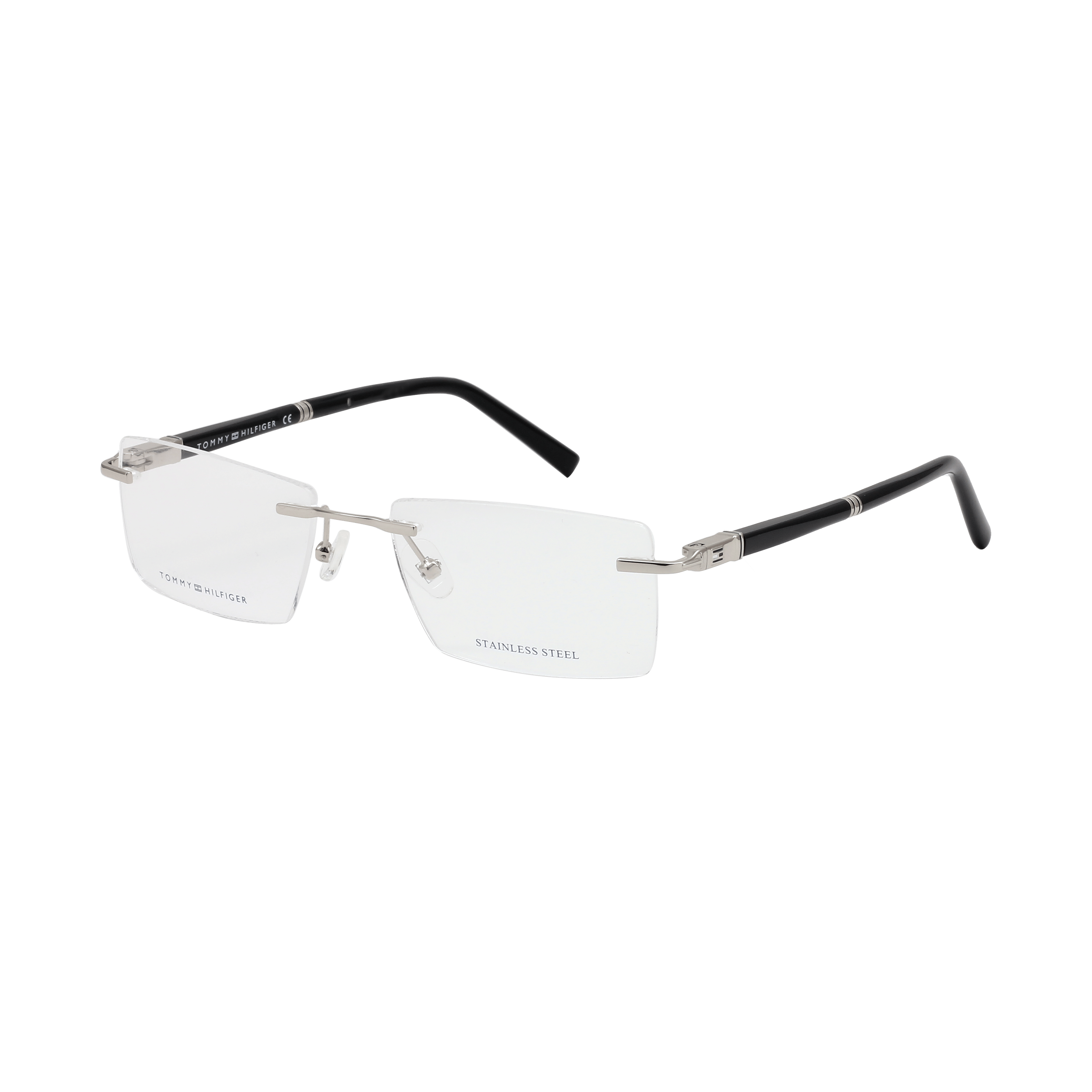 Tommy Hilfiger TH6191 Frame Silver Male RimLess Shell — Silver frame