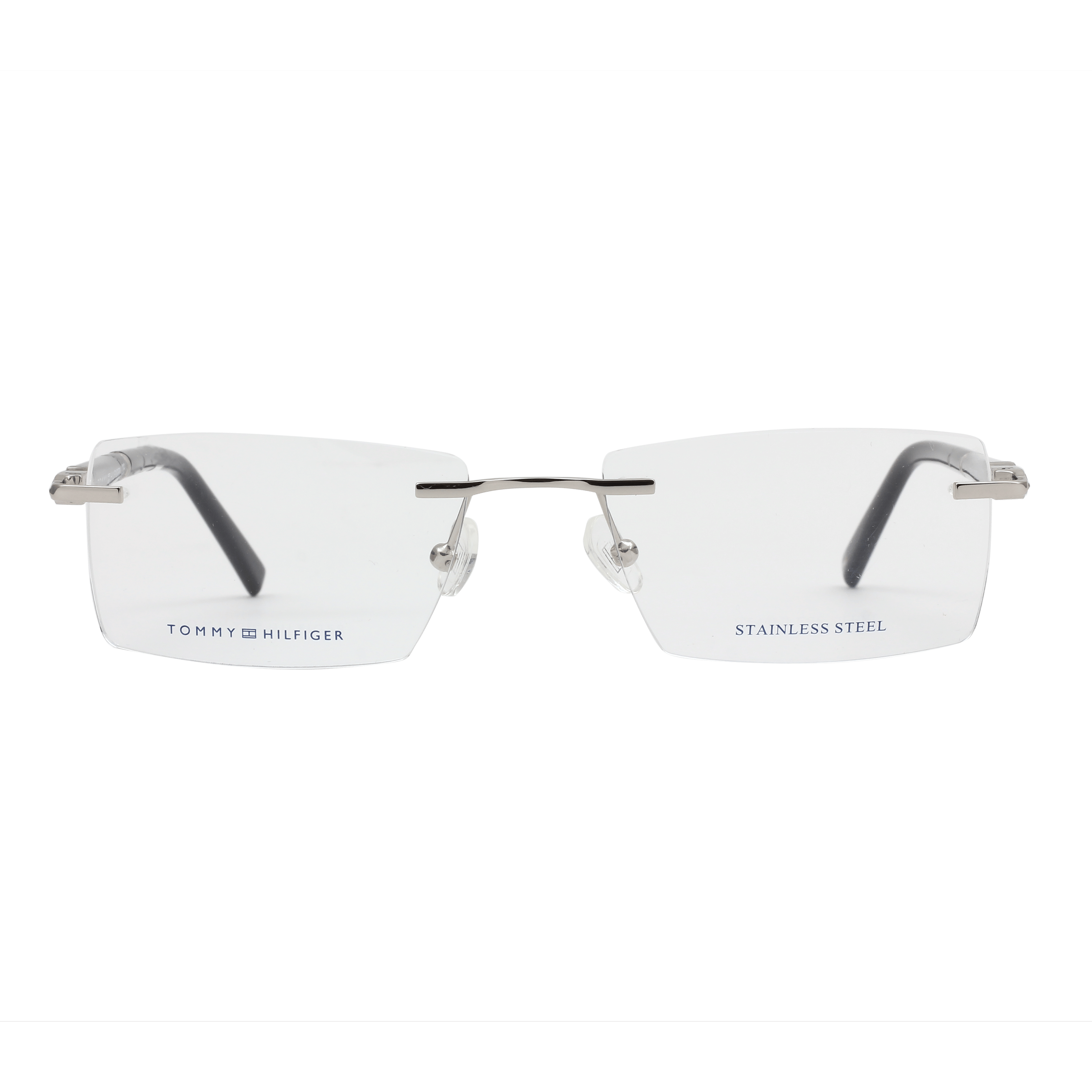 Tommy Hilfiger TH6191 Frame Silver Male RimLess Shell Frame — Silver frame — view 2