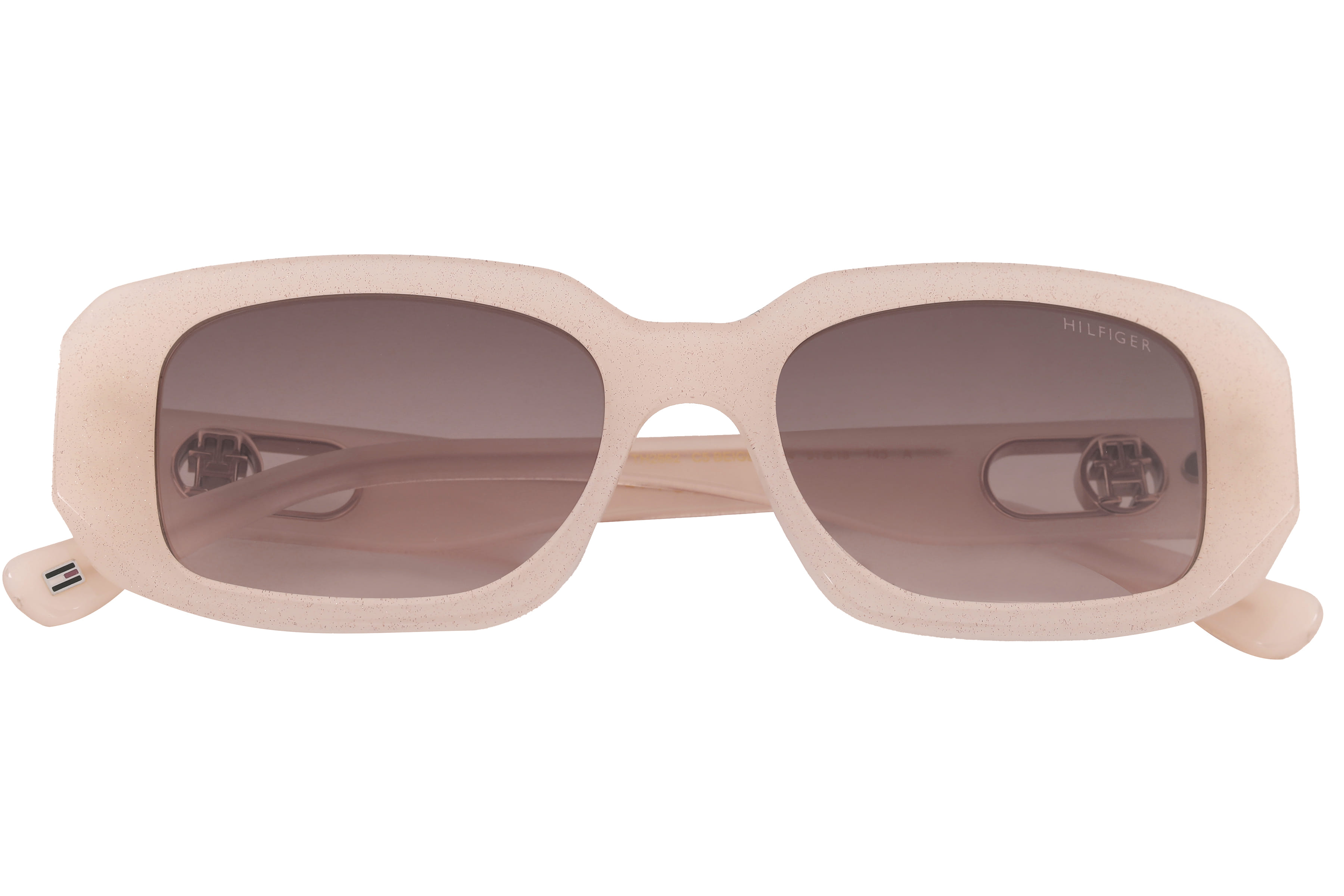 Tommy Hilfiger TH2662 Sunglass Beige Female Full Shell Sunglass — Beige frame — view 4