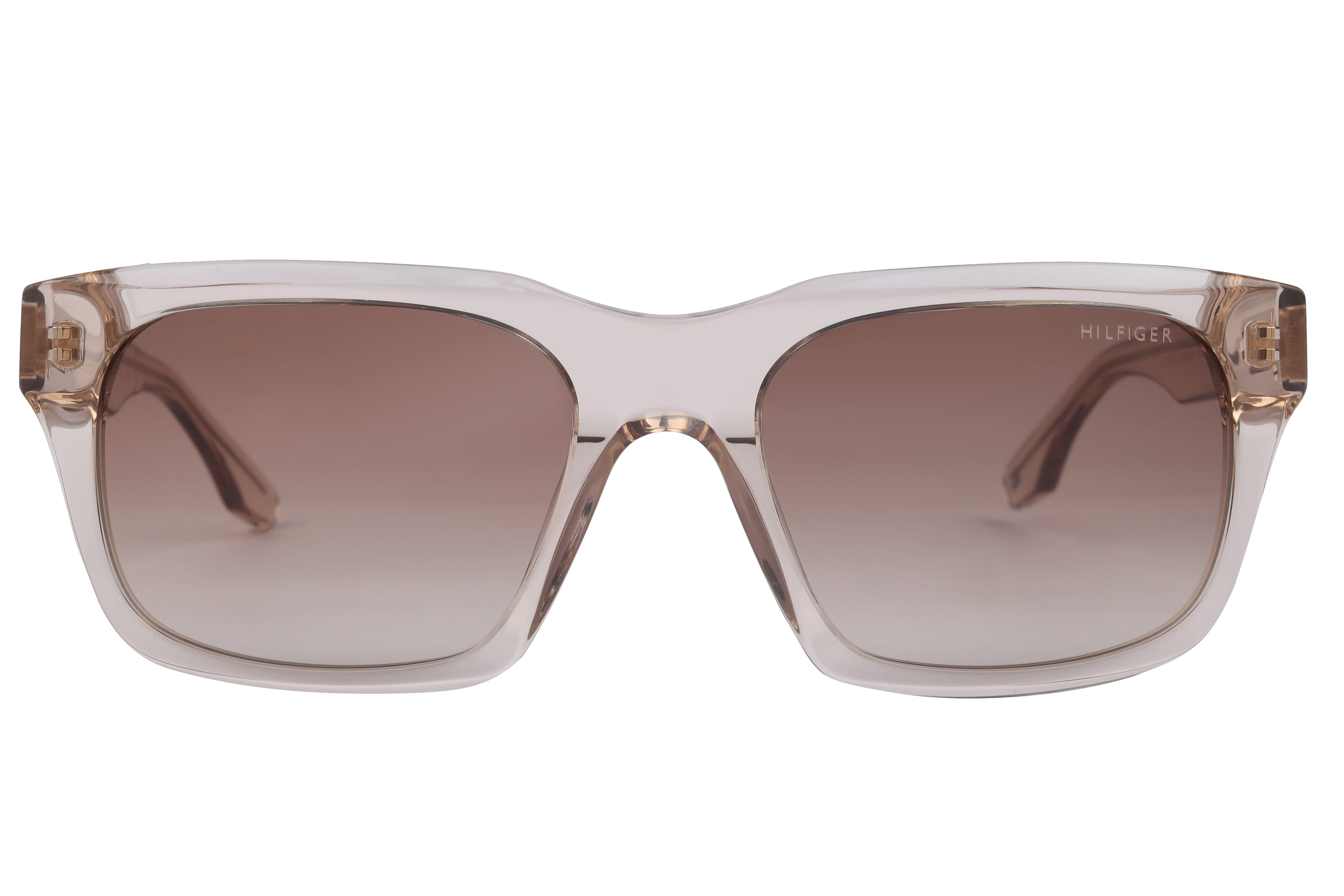 Tommy Hilfiger TH2655 Sunglass Transparent Brown Unisex Full — Transparent Brown frame