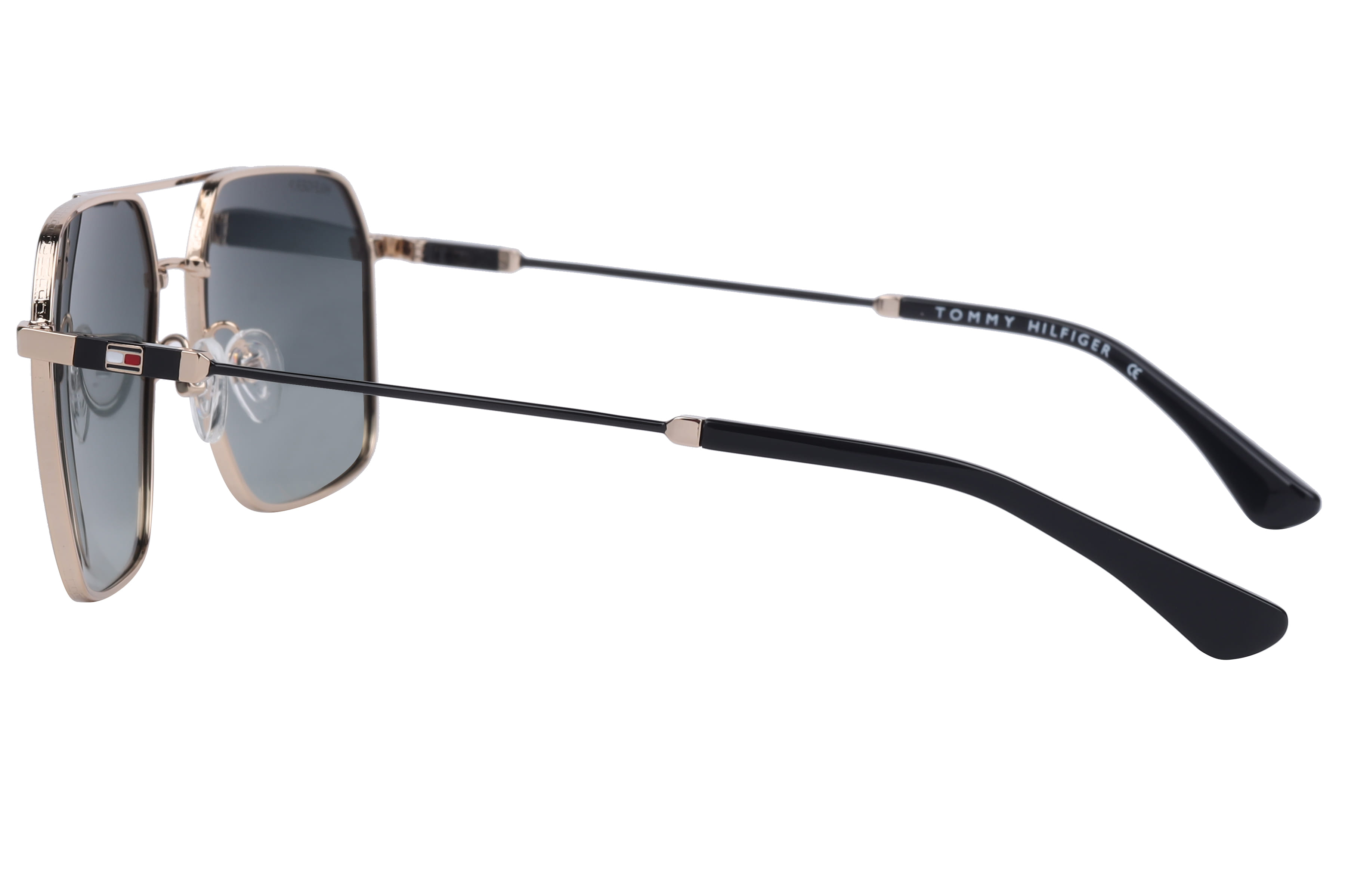 Tommy Hilfiger TH7212PL Sunglass Gold Male Full Metal Sunglass — Gold frame — view 3