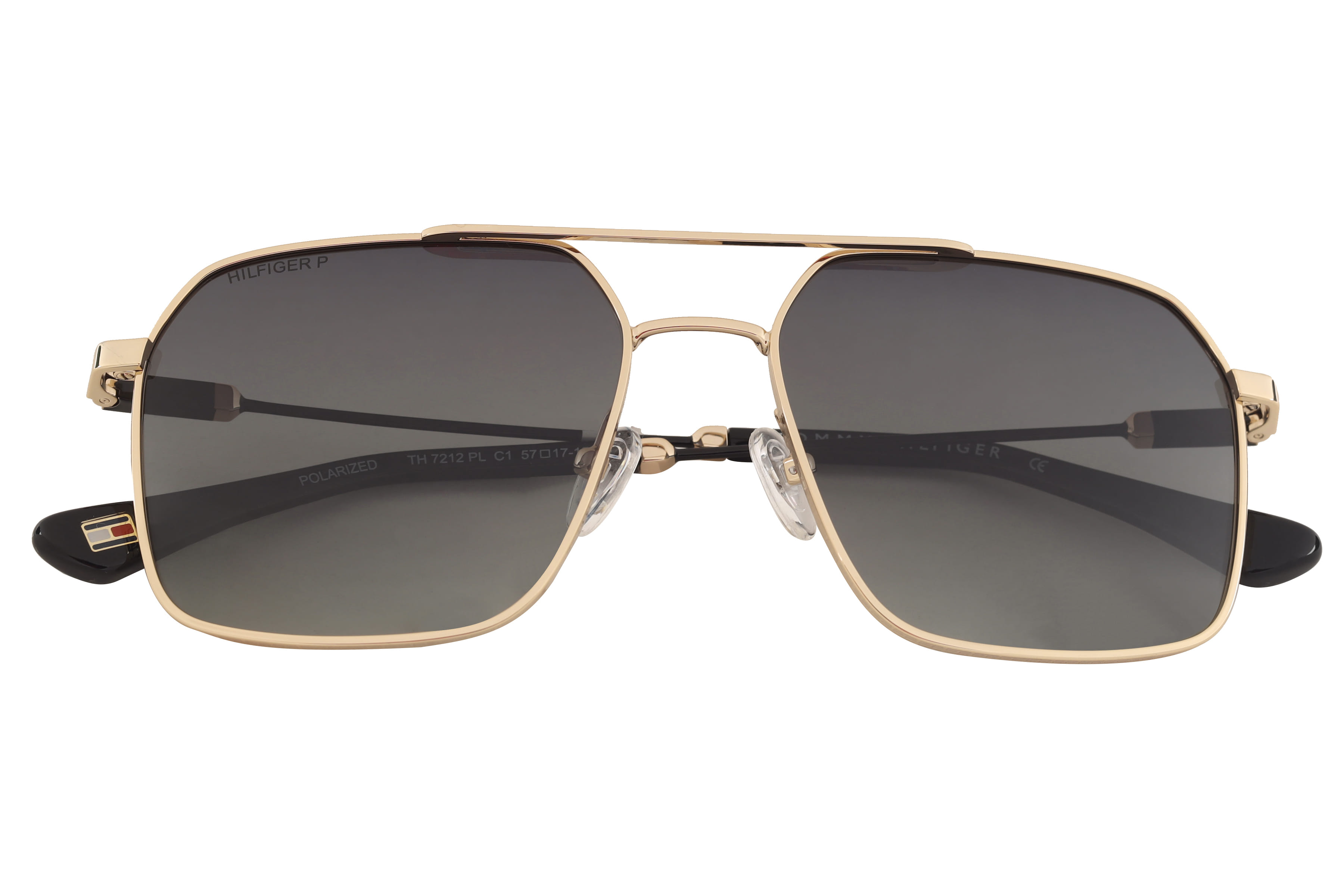 Tommy Hilfiger TH7212PL Sunglass Gold Male Full Metal Sunglass — Gold frame — view 4