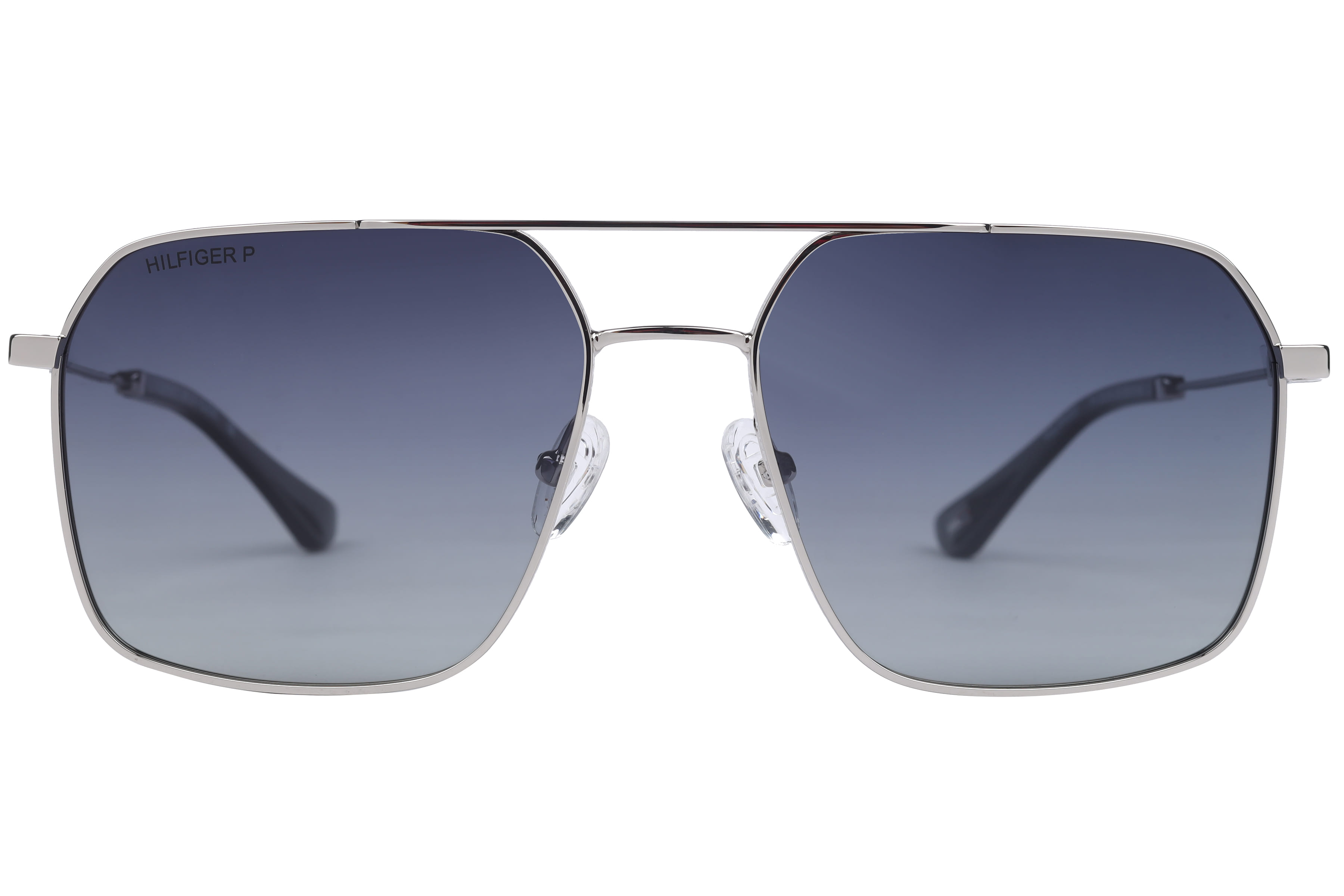 Tommy Hilfiger TH7212PL Sunglass Silver Male Full Metal Sunglass — Silver frame — view 2