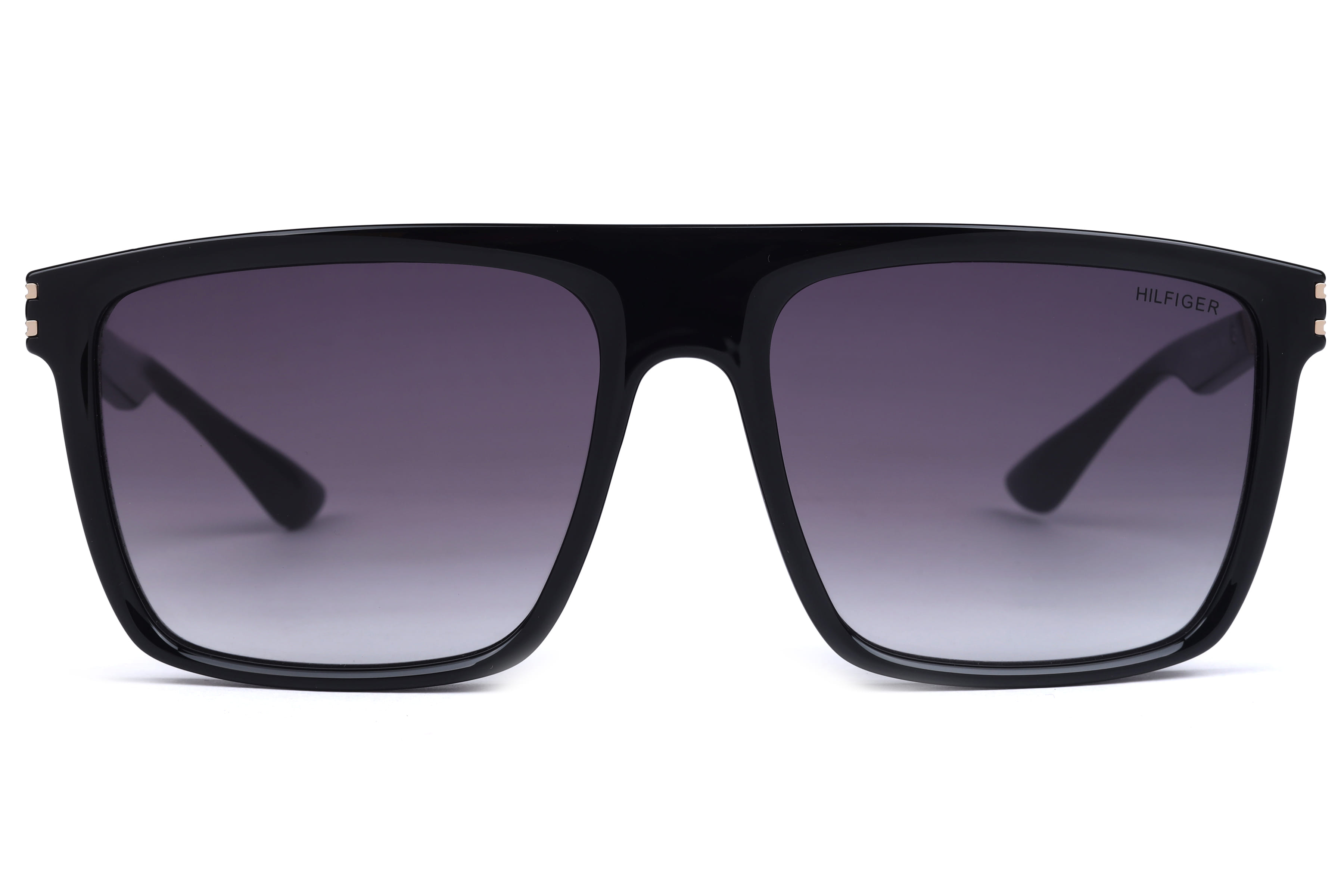 Tommy Hilfiger TH1564 Sunglass Black Male Full Metal Sunglass — Black frame — view 2