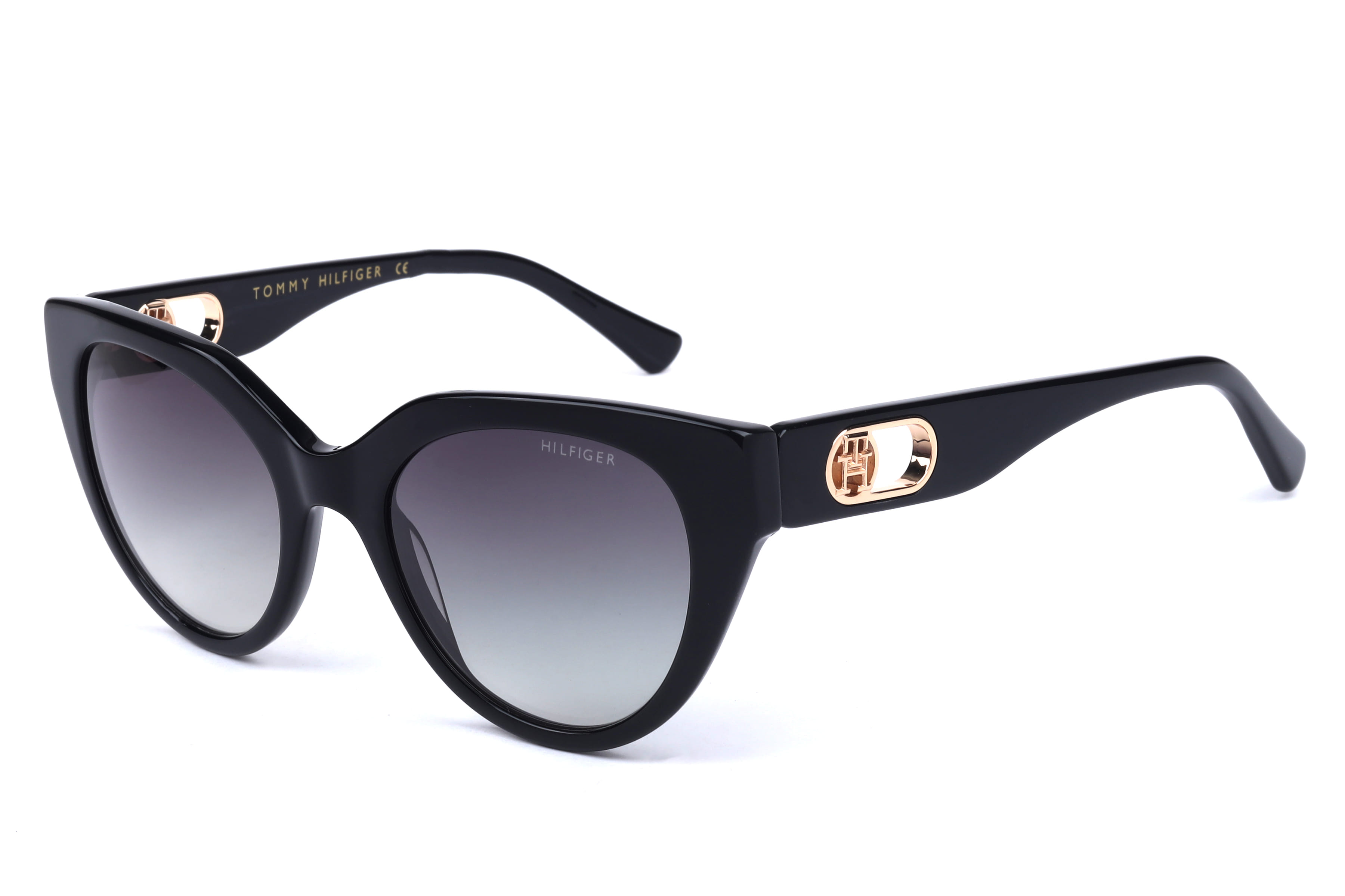 Tommy Hilfiger TH2663 Sunglass Black Female Full Shell Sunglass — Black frame — view 1