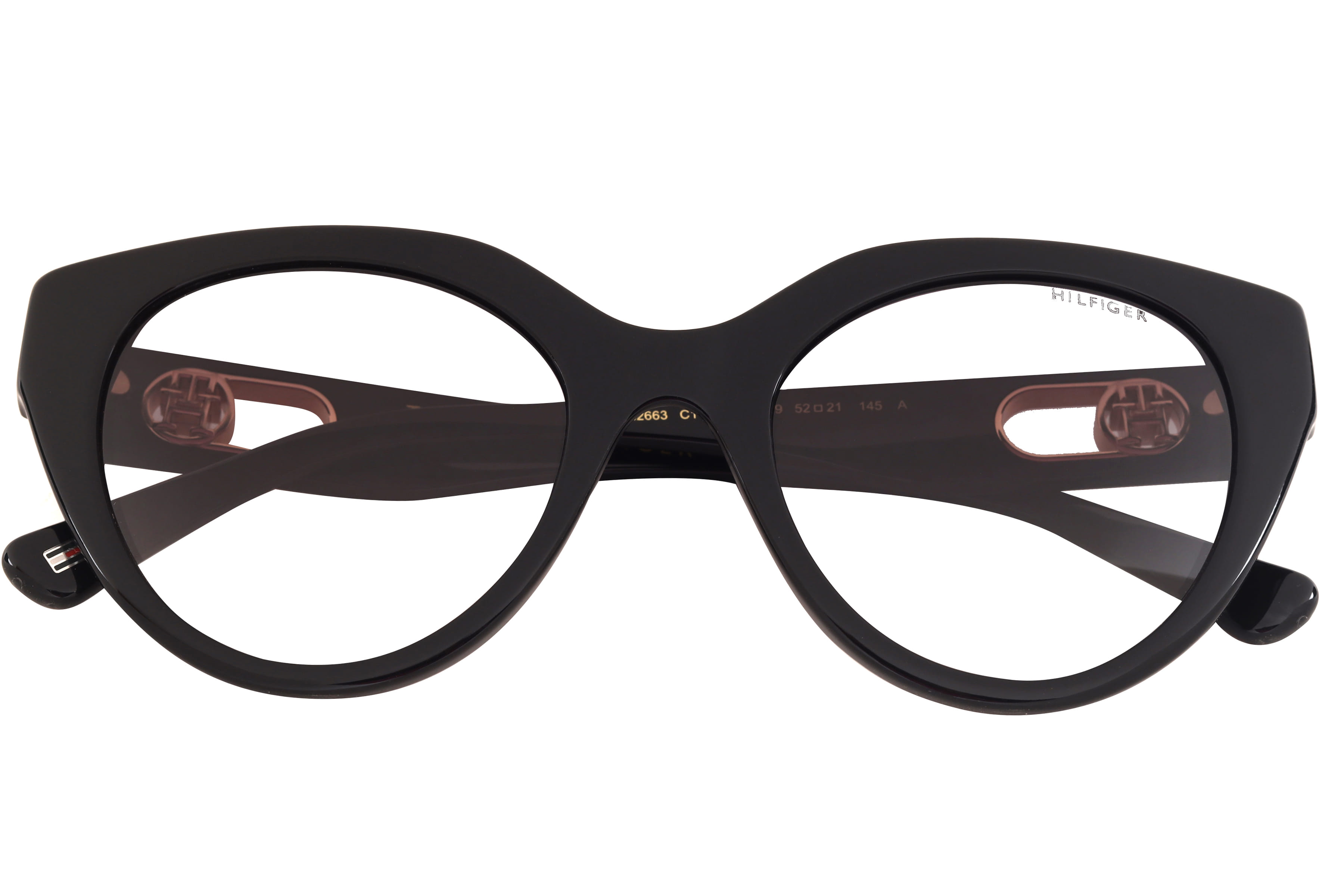 Tommy Hilfiger TH2663 Sunglass Black Female Full Shell Sunglass — Black frame — view 4