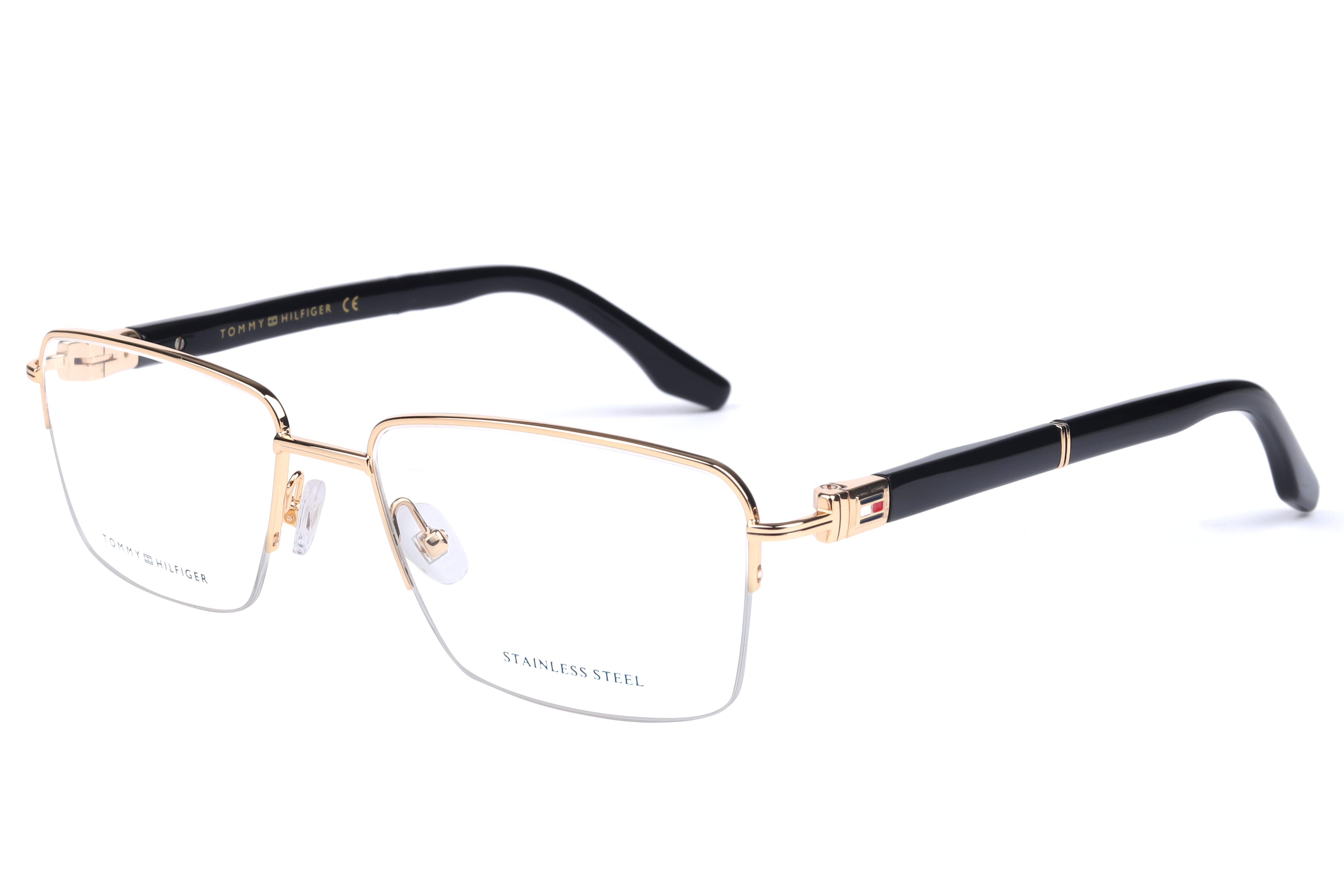 Tommy Hilfiger TH6348 Frame Gold Male Supra Shell Frame — Gold frame — view 1