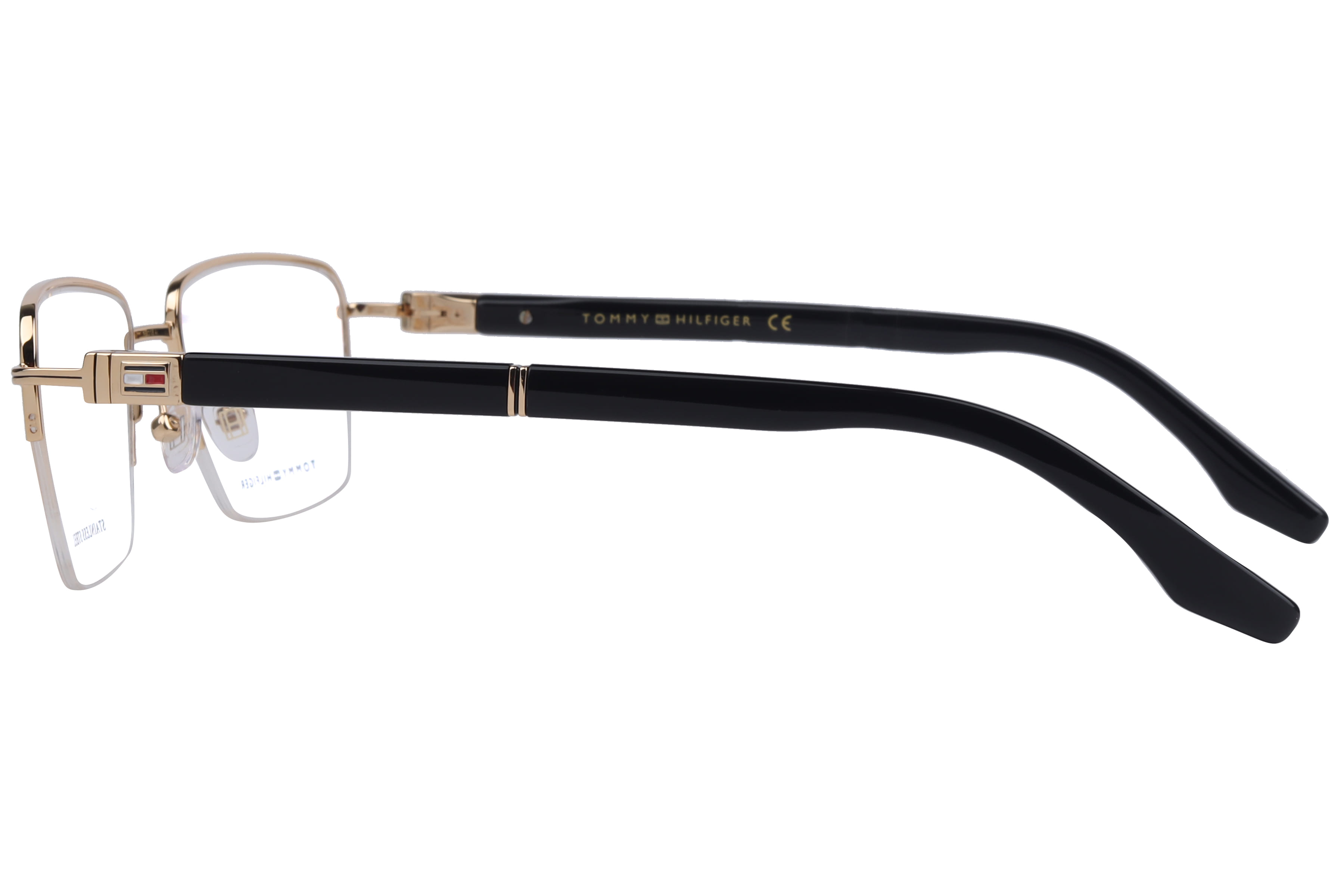 Tommy Hilfiger TH6348 Frame Gold Male Supra Shell Frame — Gold frame — view 3